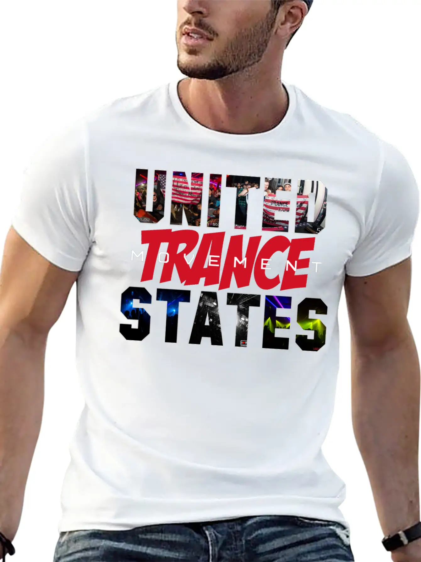 UNITED STATES Trance Movement Unisex Cotton Tee – Relaxed Fit For Any Occasion