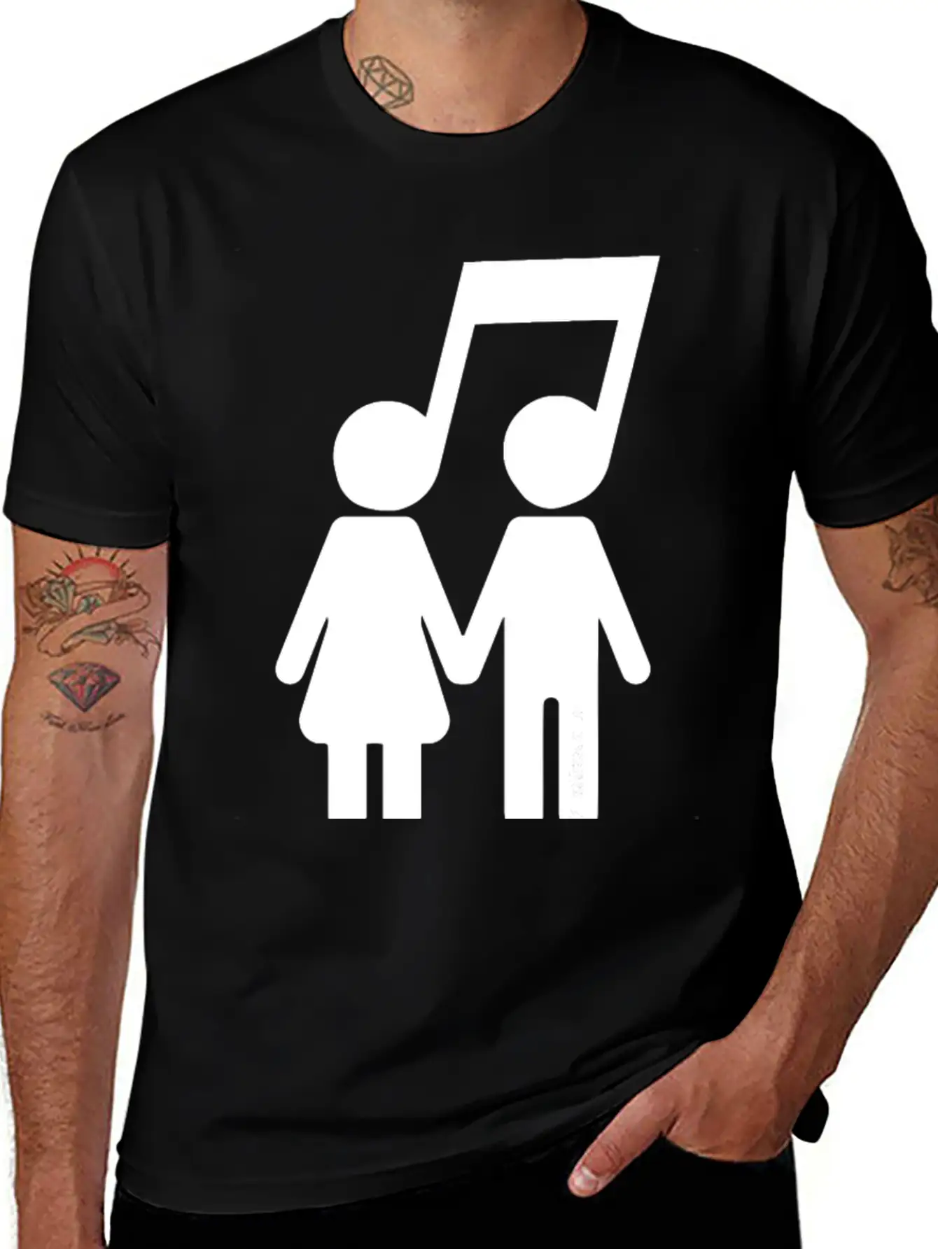 United Through Music Stylish Everyday T-Shirt – Unisex Basic Cotton Tee