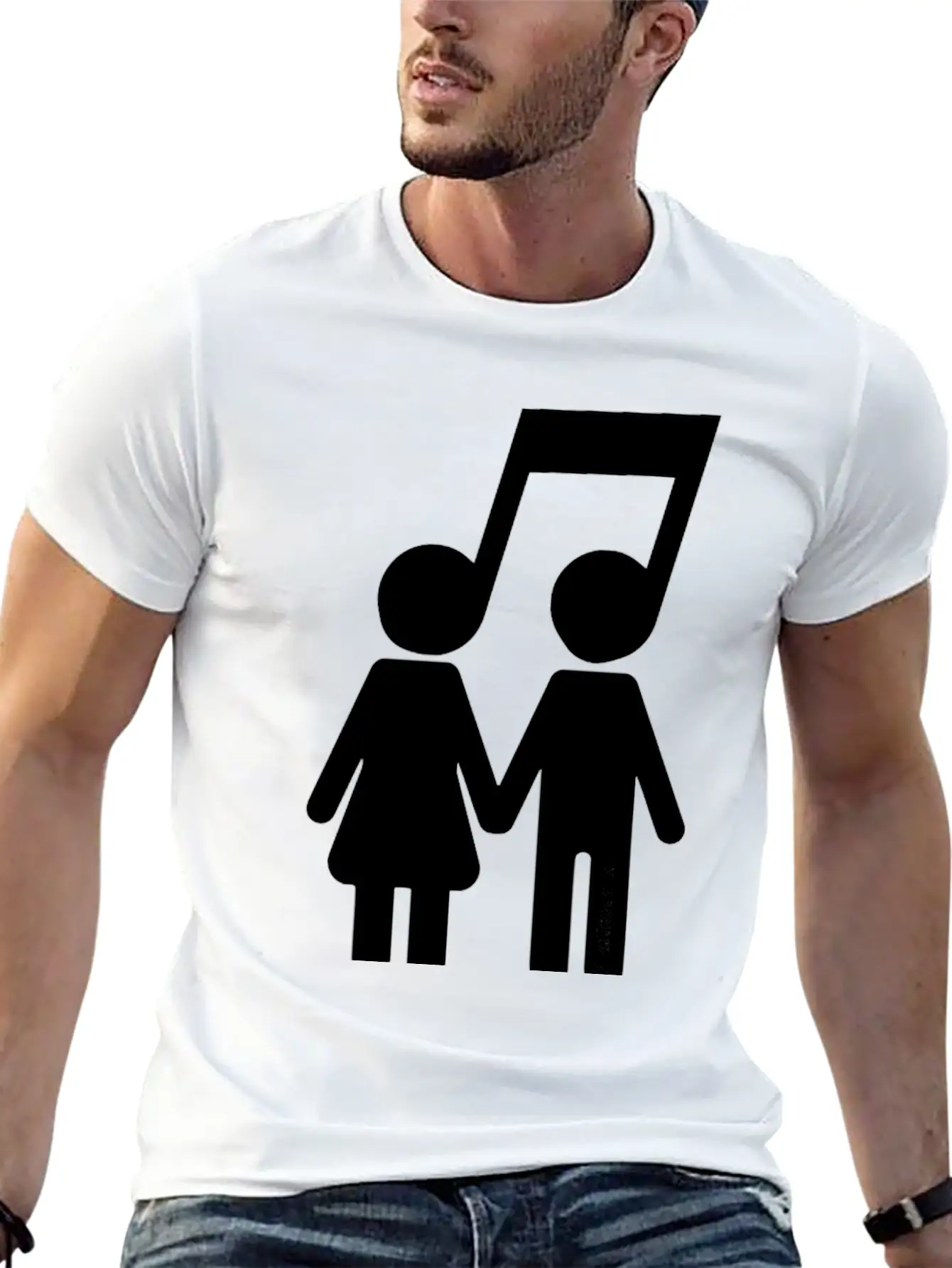 United Through Music Stylish Everyday T-Shirt – Unisex Basic Cotton Tee