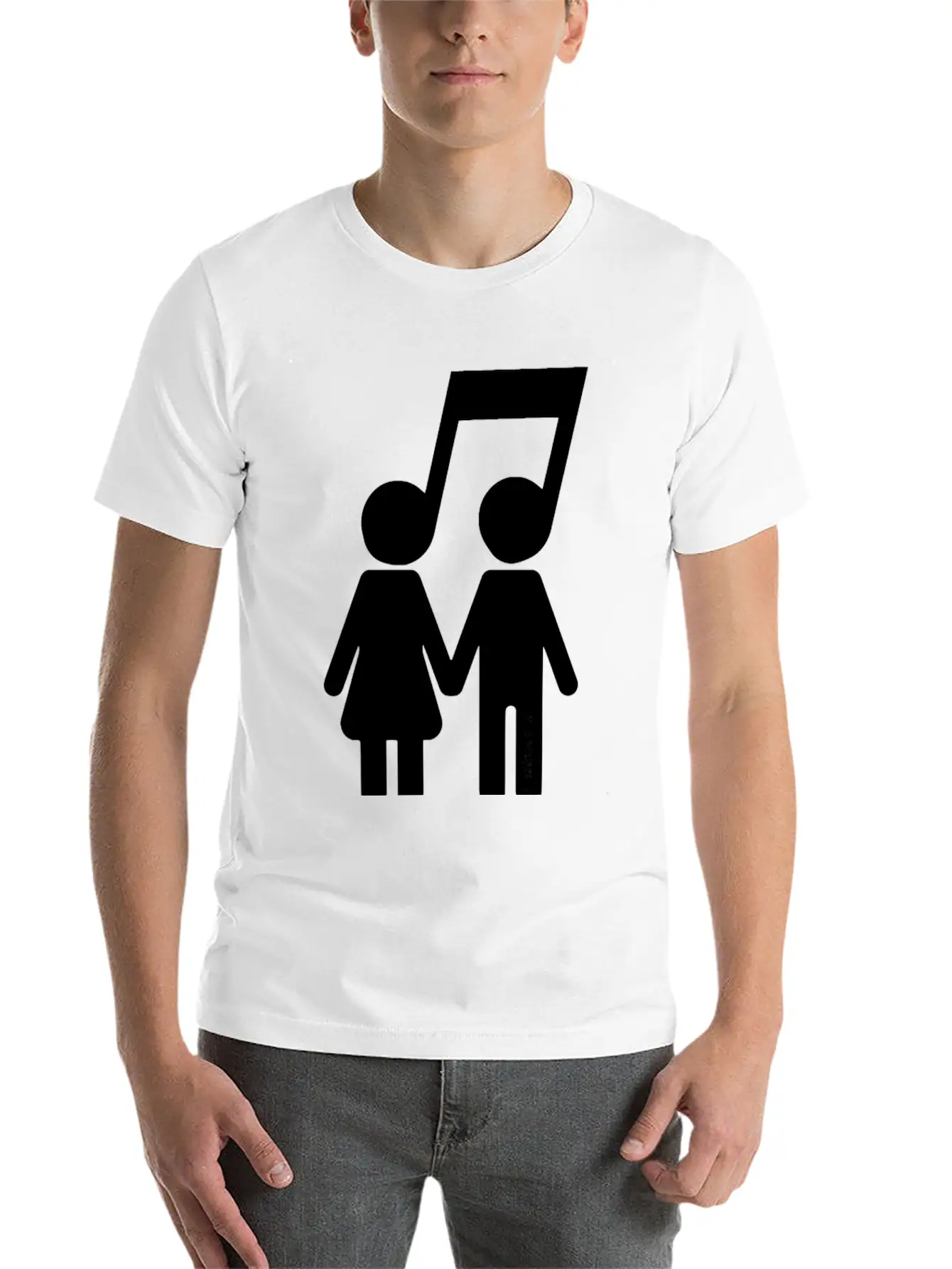 United Through Music Stylish Everyday T-Shirt – Unisex Basic Cotton Tee
