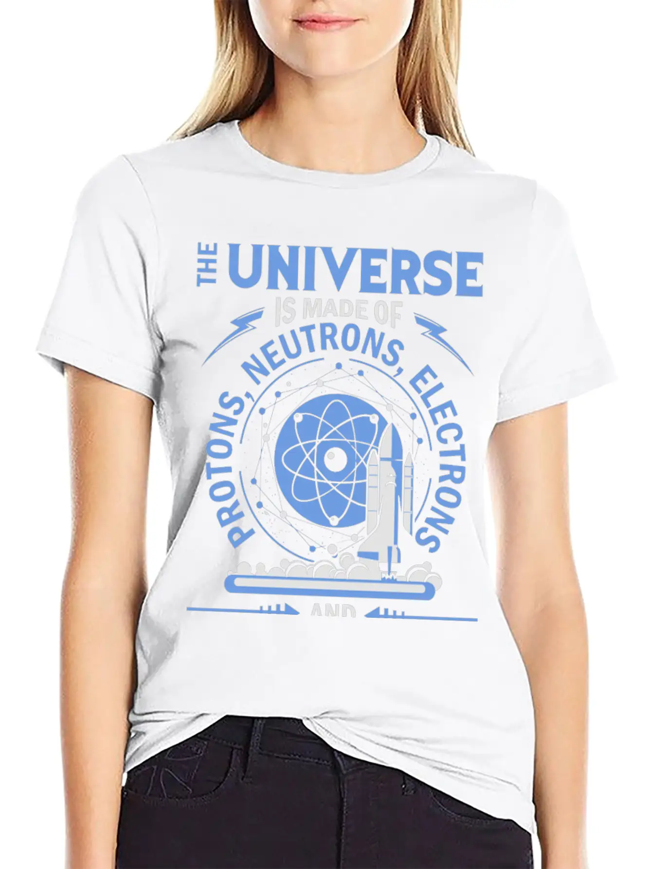 Universe - The Universe Is Made Of Protons...and Stylish Everyday T-Shirt – Unisex Basic Cotton Tee