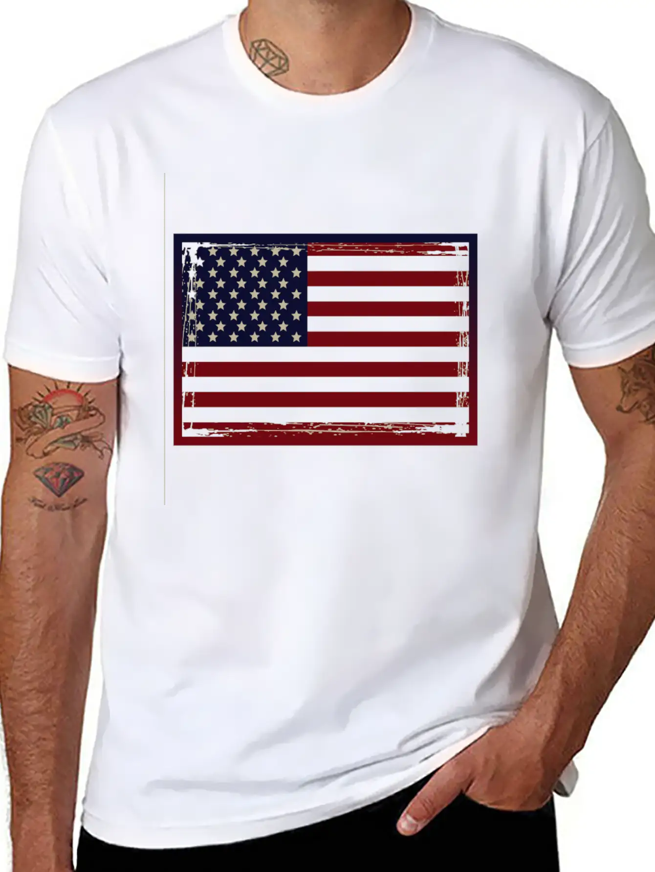 USA Flag Breathable Graphic T-Shirt – Perfect For Casual Days