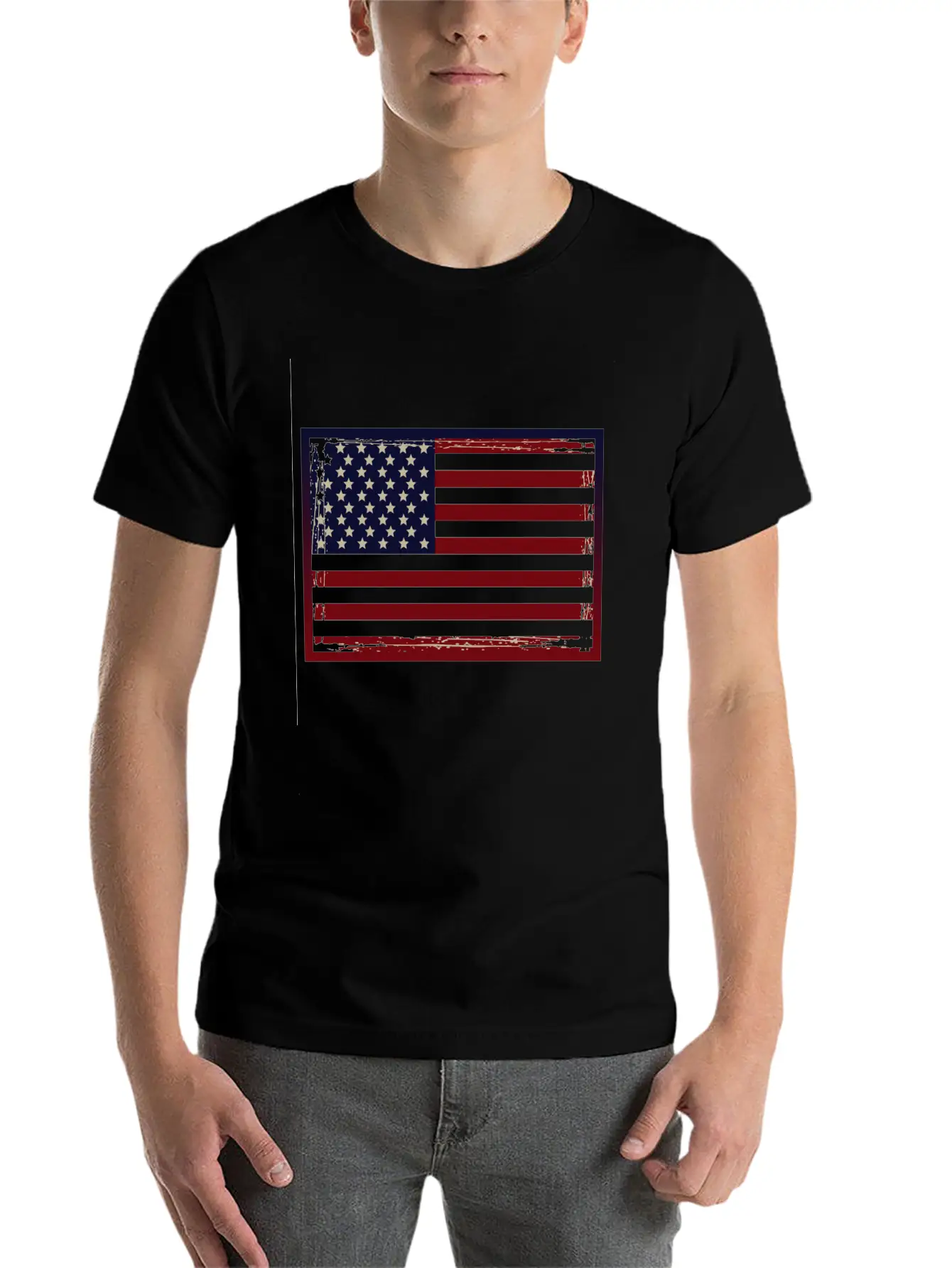 USA Flag Breathable Graphic T-Shirt – Perfect For Casual Days