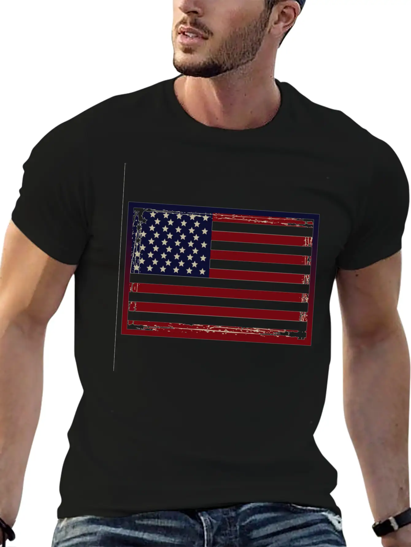 USA Flag Breathable Graphic T-Shirt – Perfect For Casual Days