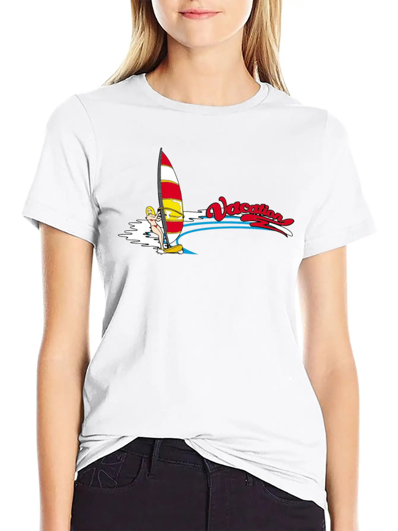Vacation And Surfing Basic Graphic T-Shirt – Daily Comfort In Soft Cotton