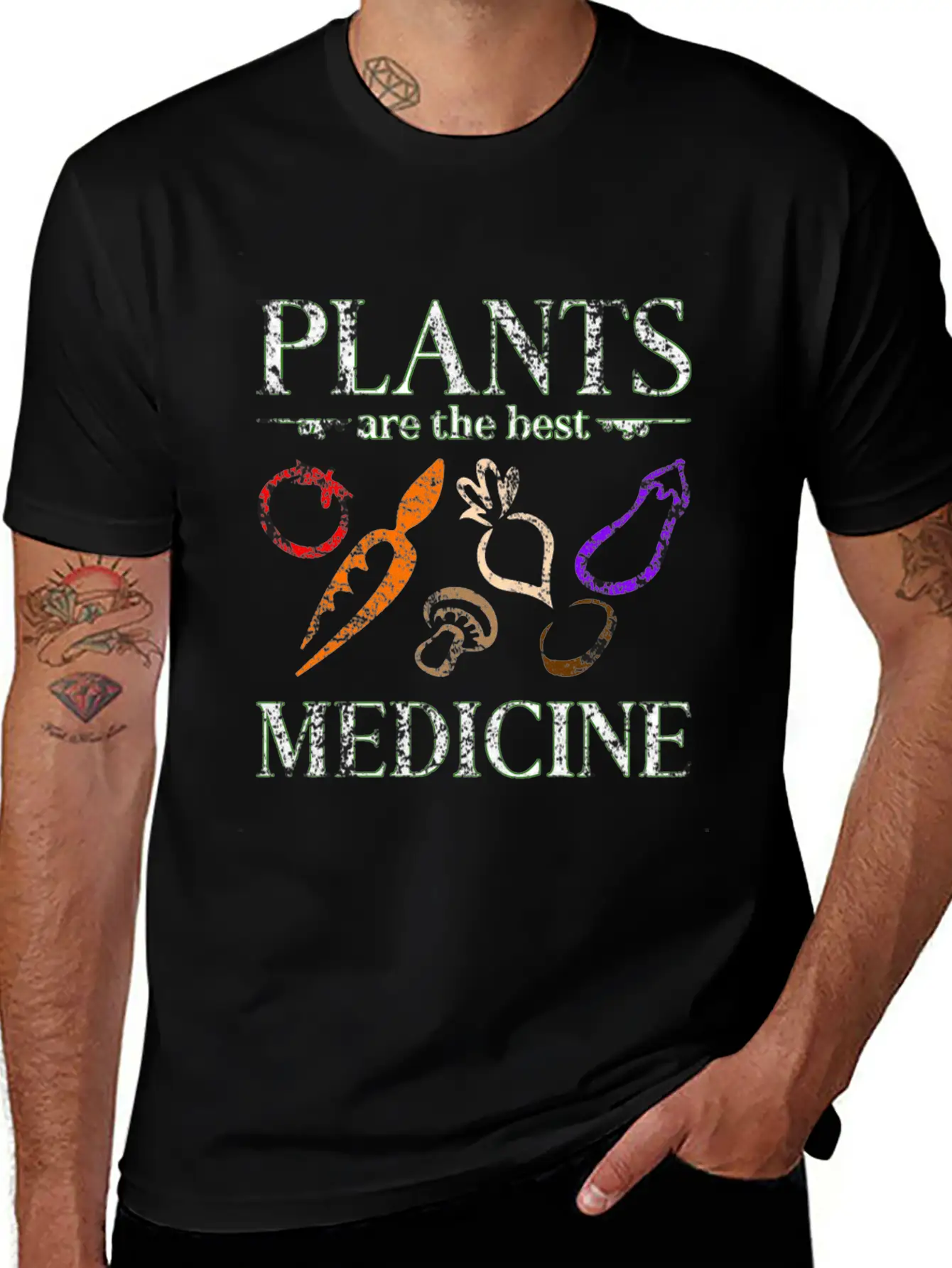 Vegan Medicine Casual Graphic T-Shirt – Simple And Comfortable Daily Wear