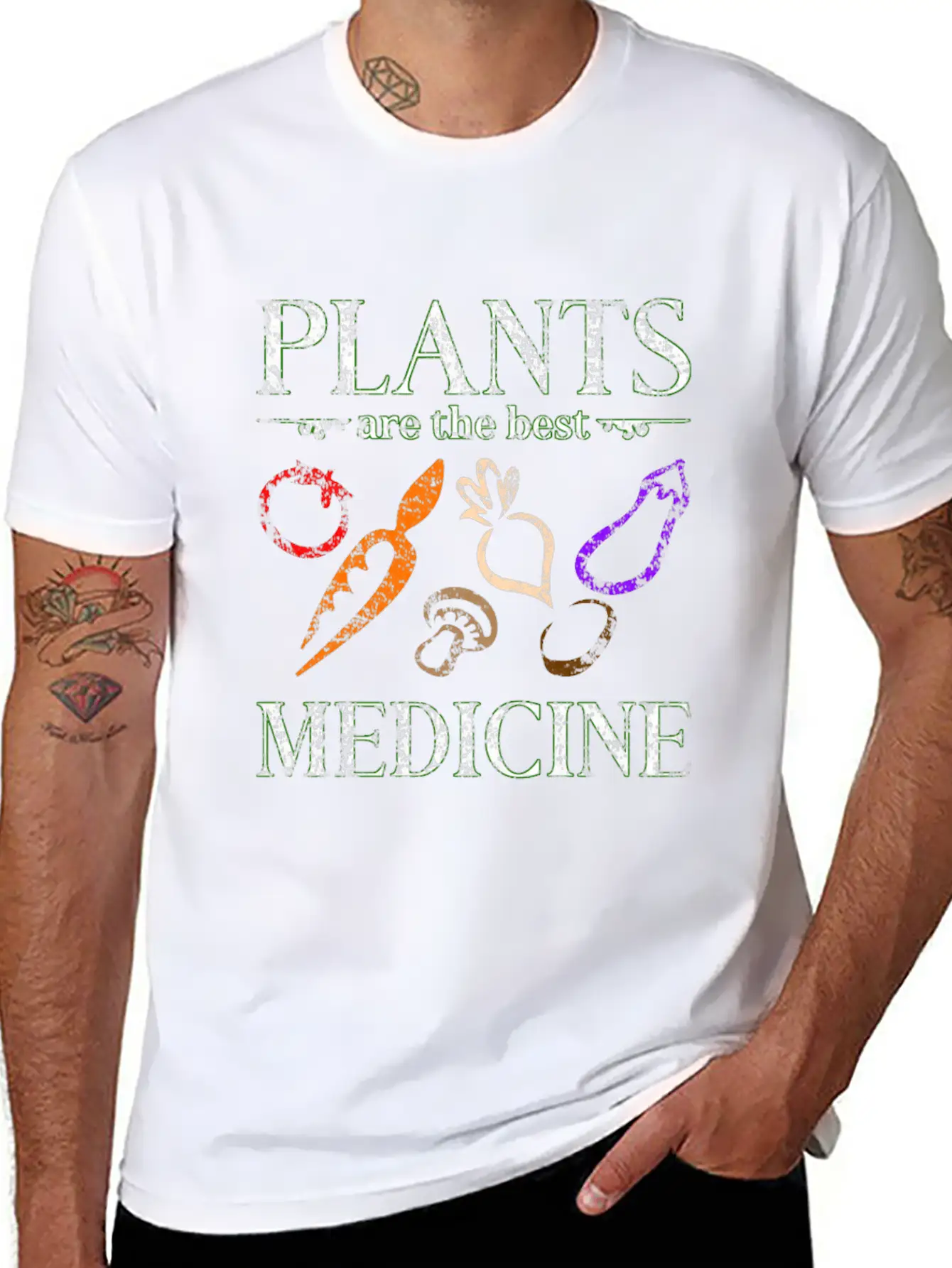 Vegan Medicine Casual Graphic T-Shirt – Simple And Comfortable Daily Wear