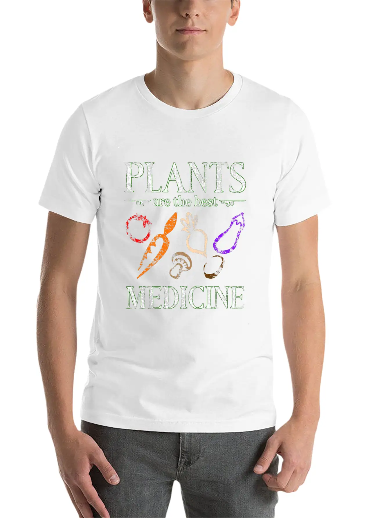 Vegan Medicine Casual Graphic T-Shirt – Simple And Comfortable Daily Wear