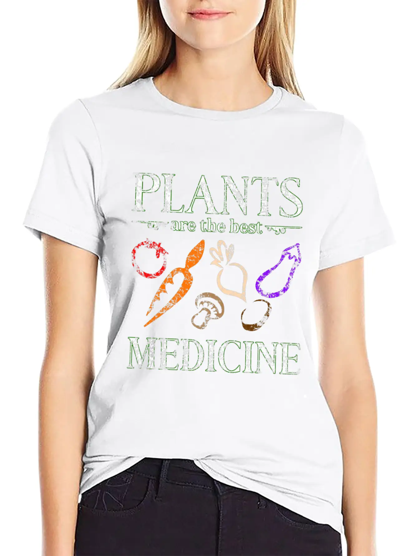 Vegan Medicine Casual Graphic T-Shirt – Simple And Comfortable Daily Wear