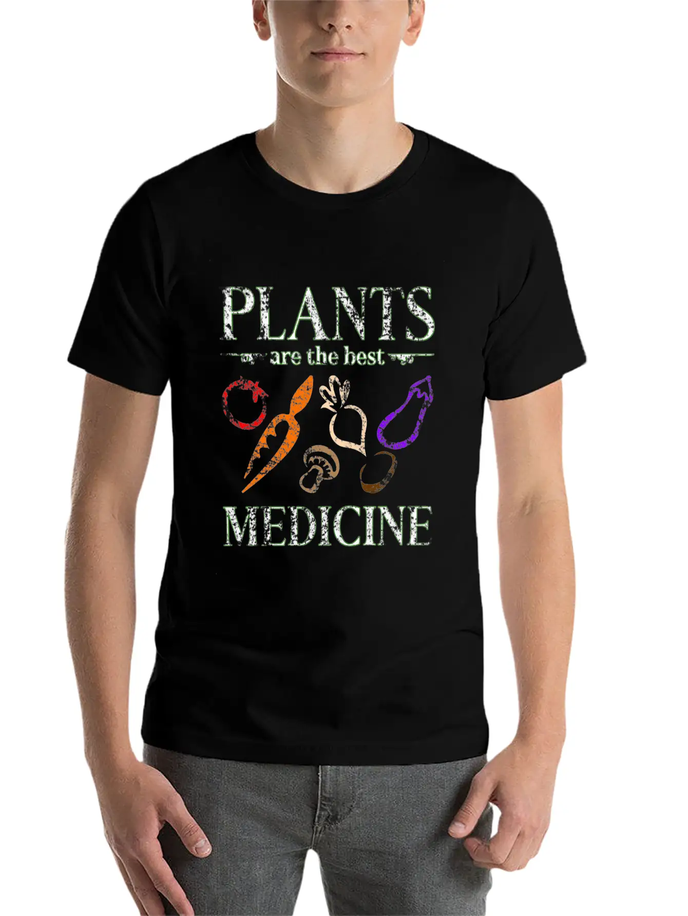 Vegan Medicine Casual Graphic T-Shirt – Simple And Comfortable Daily Wear