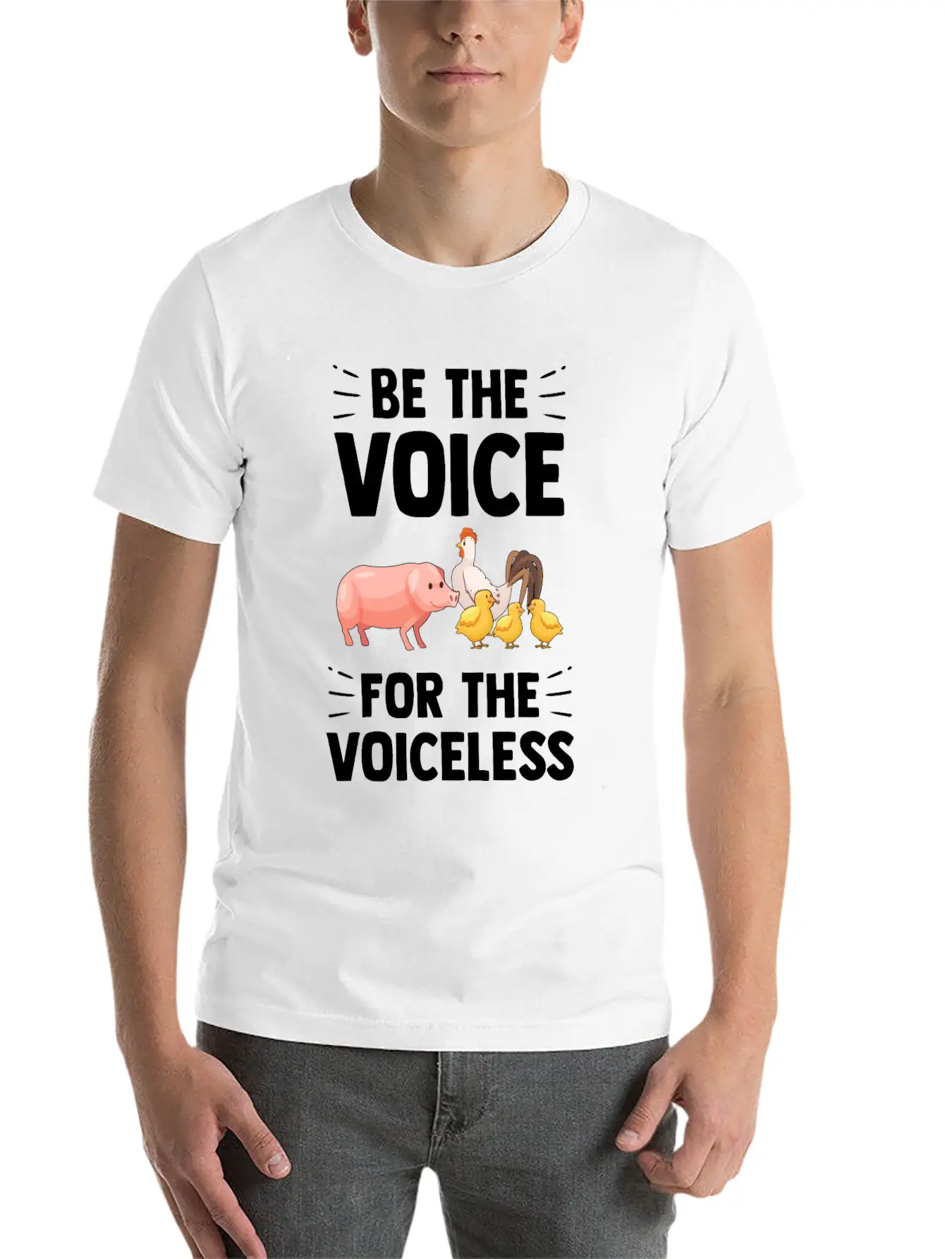 Vegan Stylish Everyday T-Shirt – Unisex Basic Cotton Tee