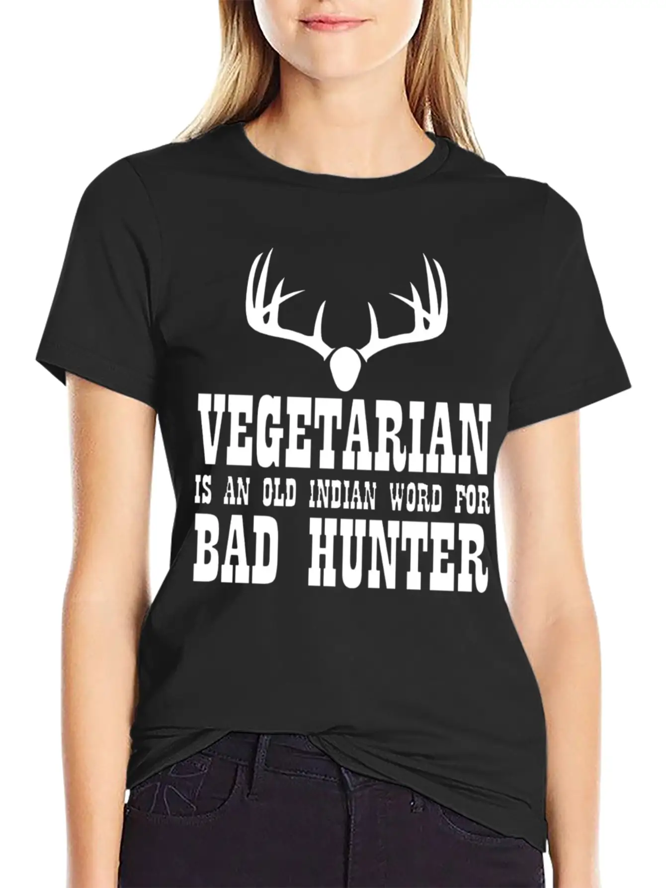 Vegetarian An Old Indian Basic Graphic T-Shirt – Daily Comfort In Soft Cotton