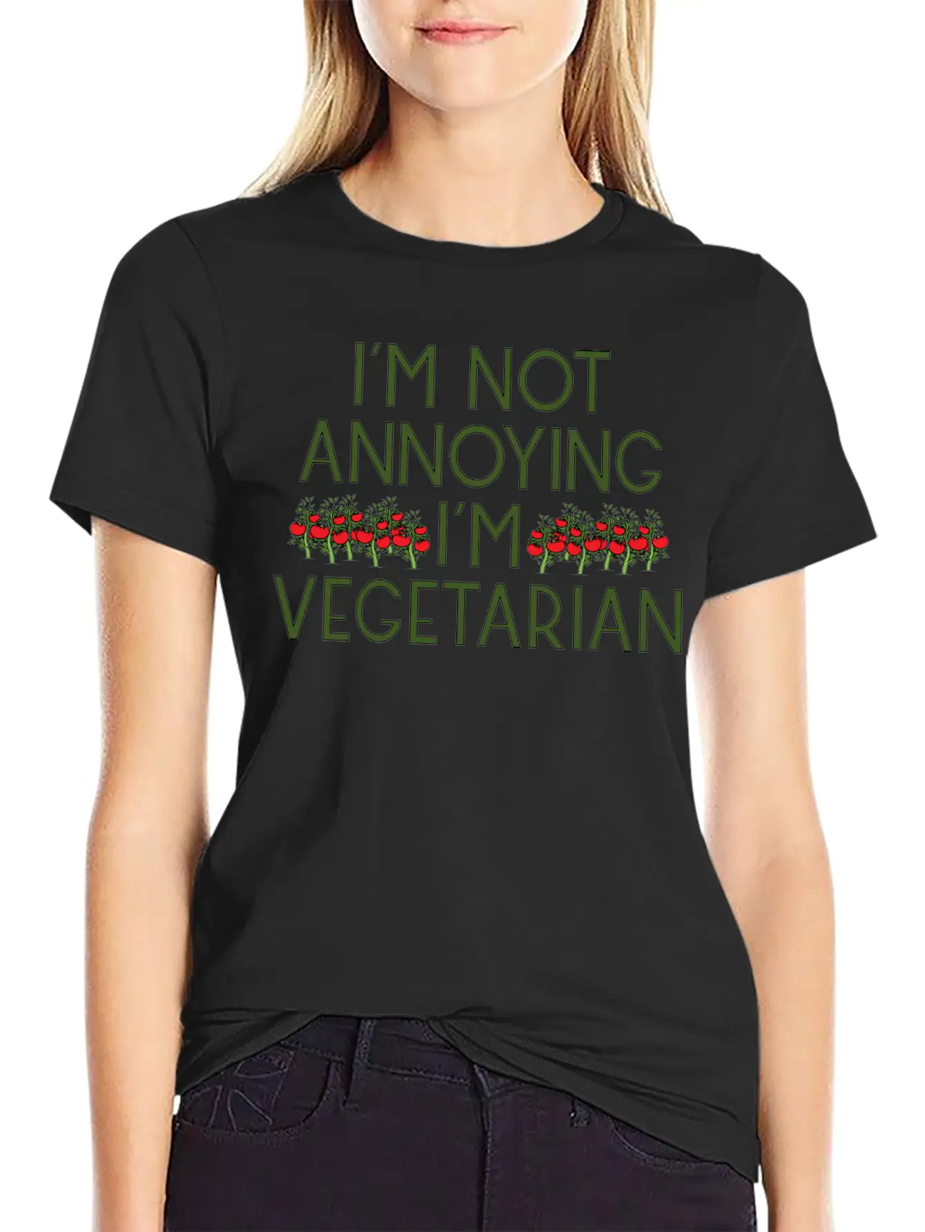 Vegetarian Vegan Veggie Tomaten Tomatoes6 Stylish Everyday T-Shirt – Unisex Basic Cotton Tee