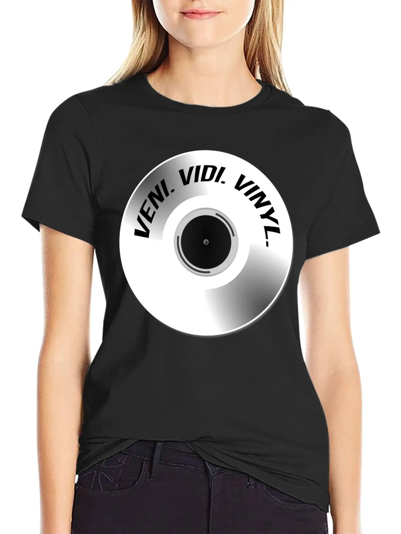 Veni. Vidi. Vinyl. Stylish Everyday T-Shirt – Unisex Basic Cotton Tee
