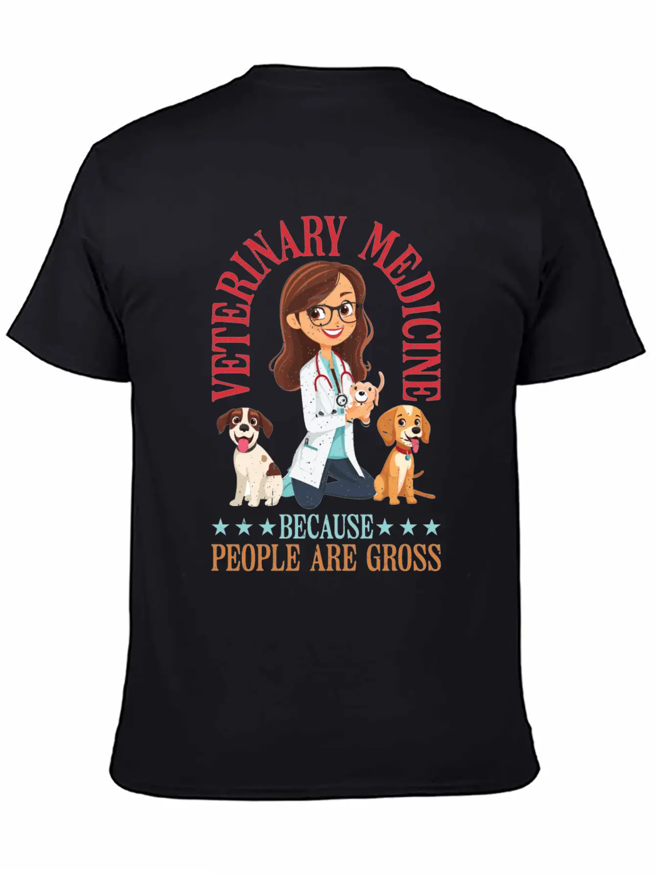 Veterinary Medicine Because People Are Gross 21 Breathable Graphic T-Shirt – Perfect For Casual Days