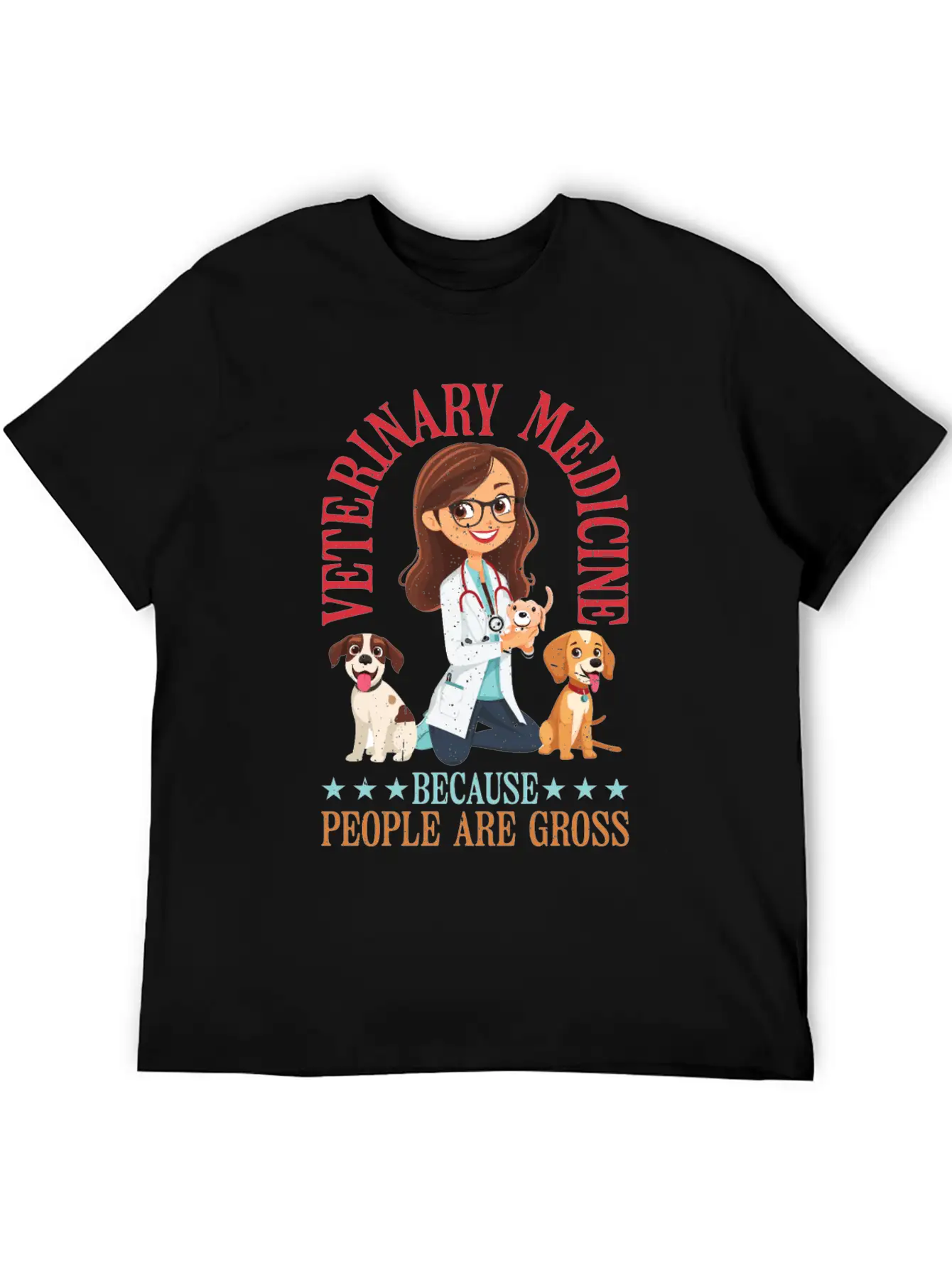 Veterinary Medicine Because People Are Gross 21 Breathable Graphic T-Shirt – Perfect For Casual Days