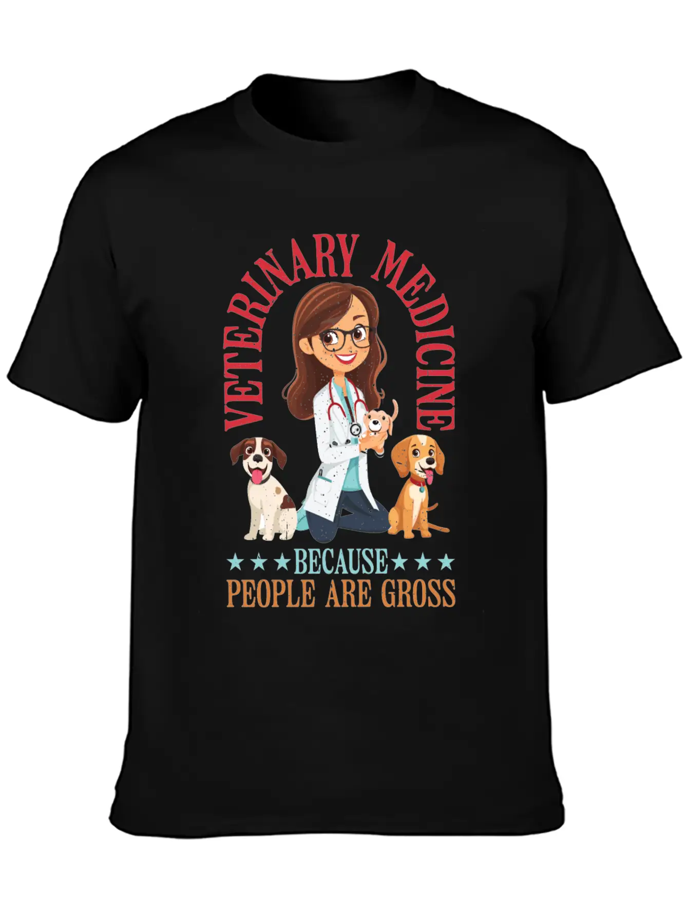 Veterinary Medicine Because People Are Gross 21 Breathable Graphic T-Shirt – Perfect For Casual Days