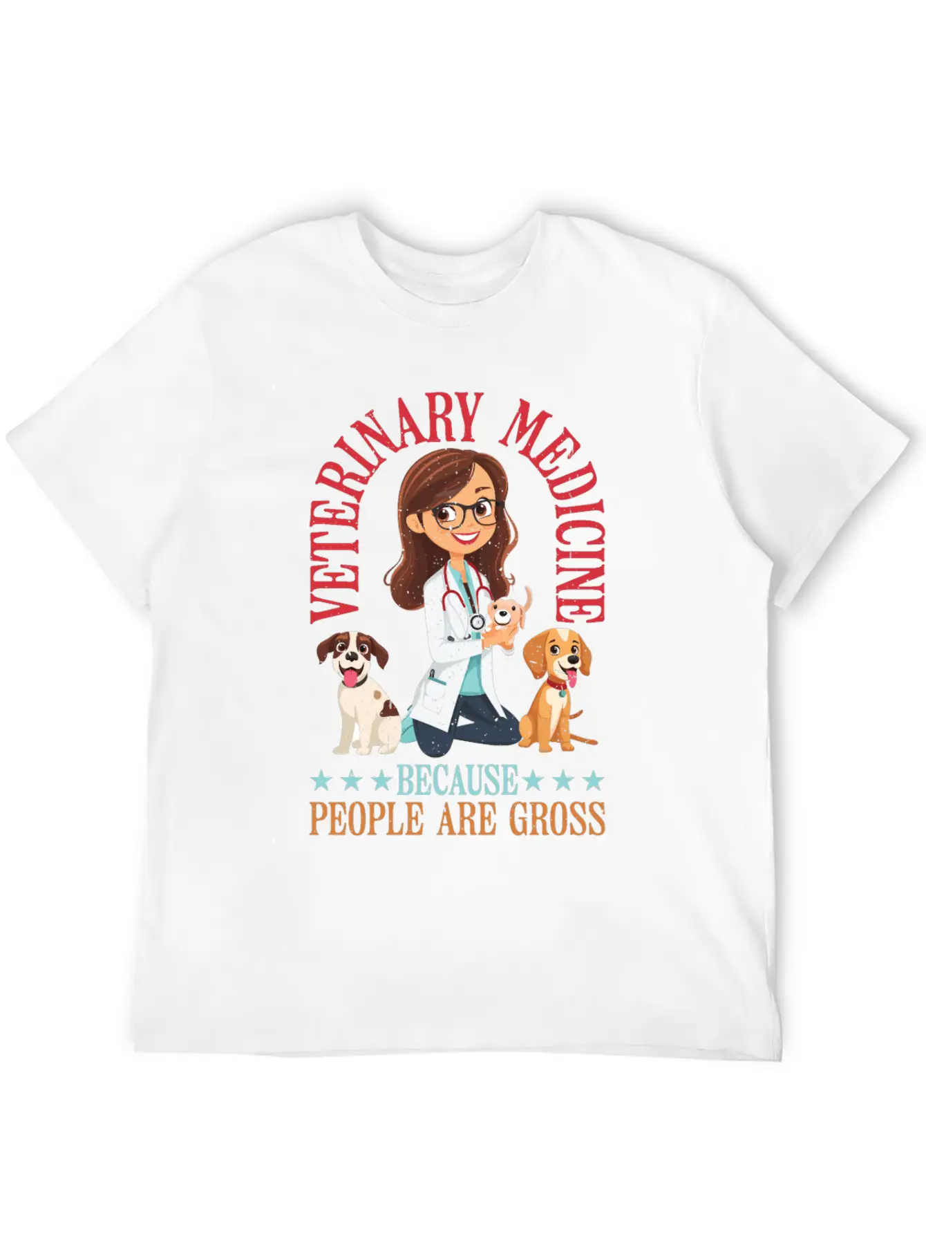 Veterinary Medicine Because People Are Gross 21 Breathable Graphic T-Shirt – Perfect For Casual Days