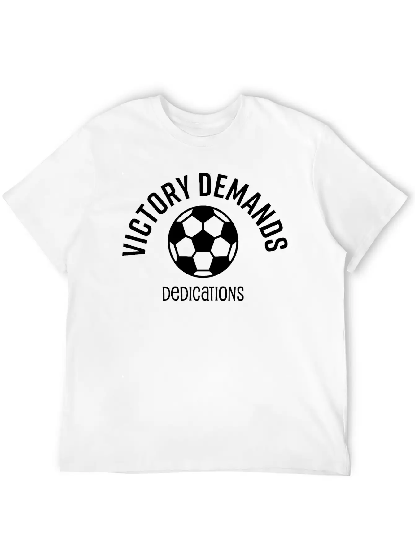 Victory Demands Dedication Fabric Design Stylish Everyday T-Shirt – Unisex Basic Cotton Tee