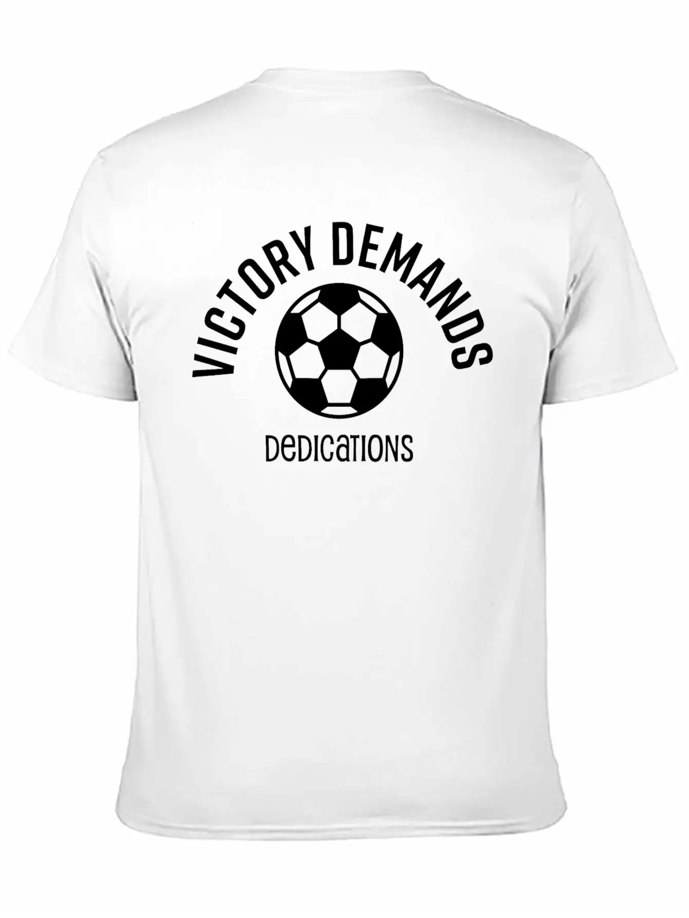 Victory Demands Dedication Fabric Design Stylish Everyday T-Shirt – Unisex Basic Cotton Tee