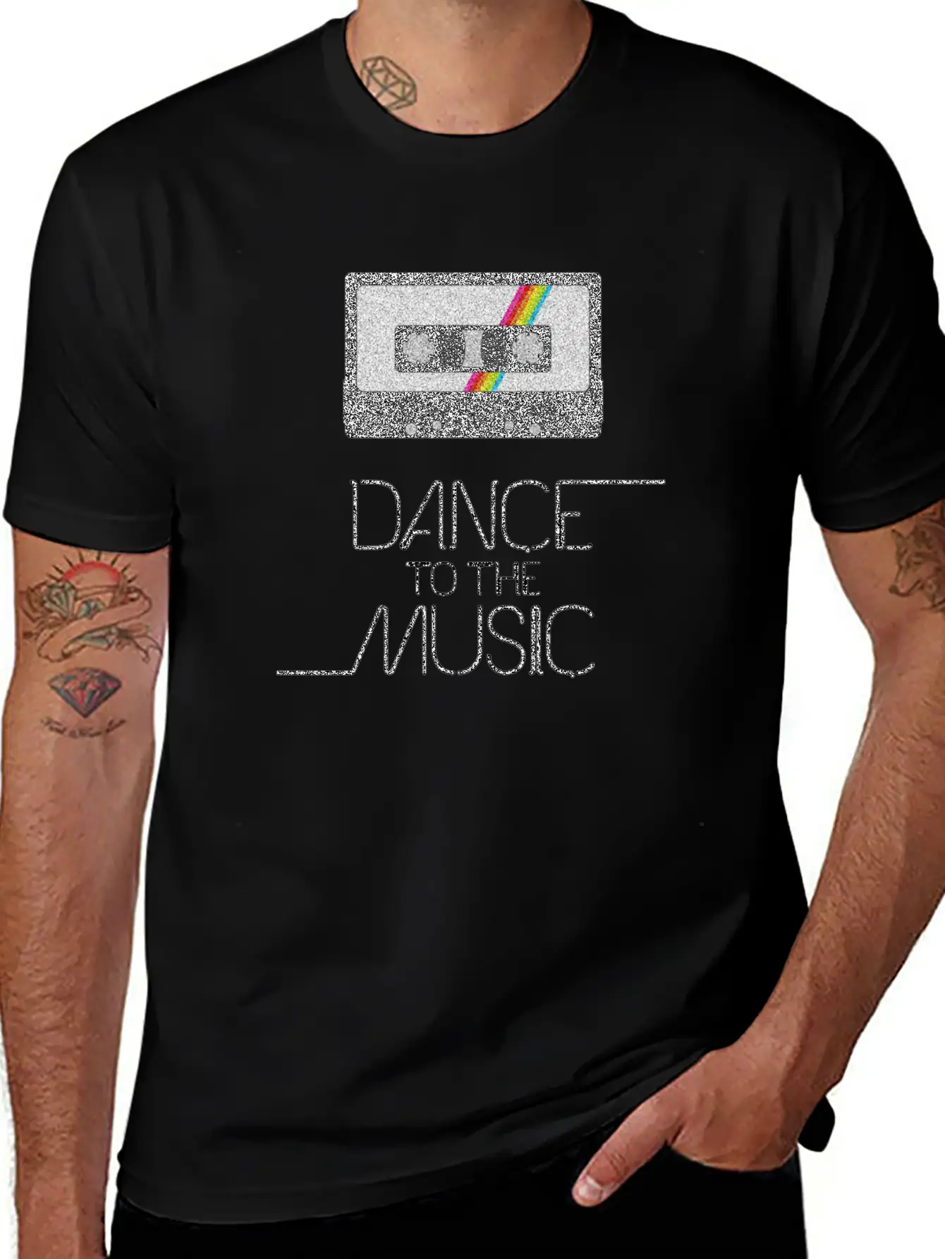 VINTAGE MUSIC Casual Graphic T-Shirt – Simple And Comfortable Daily Wear