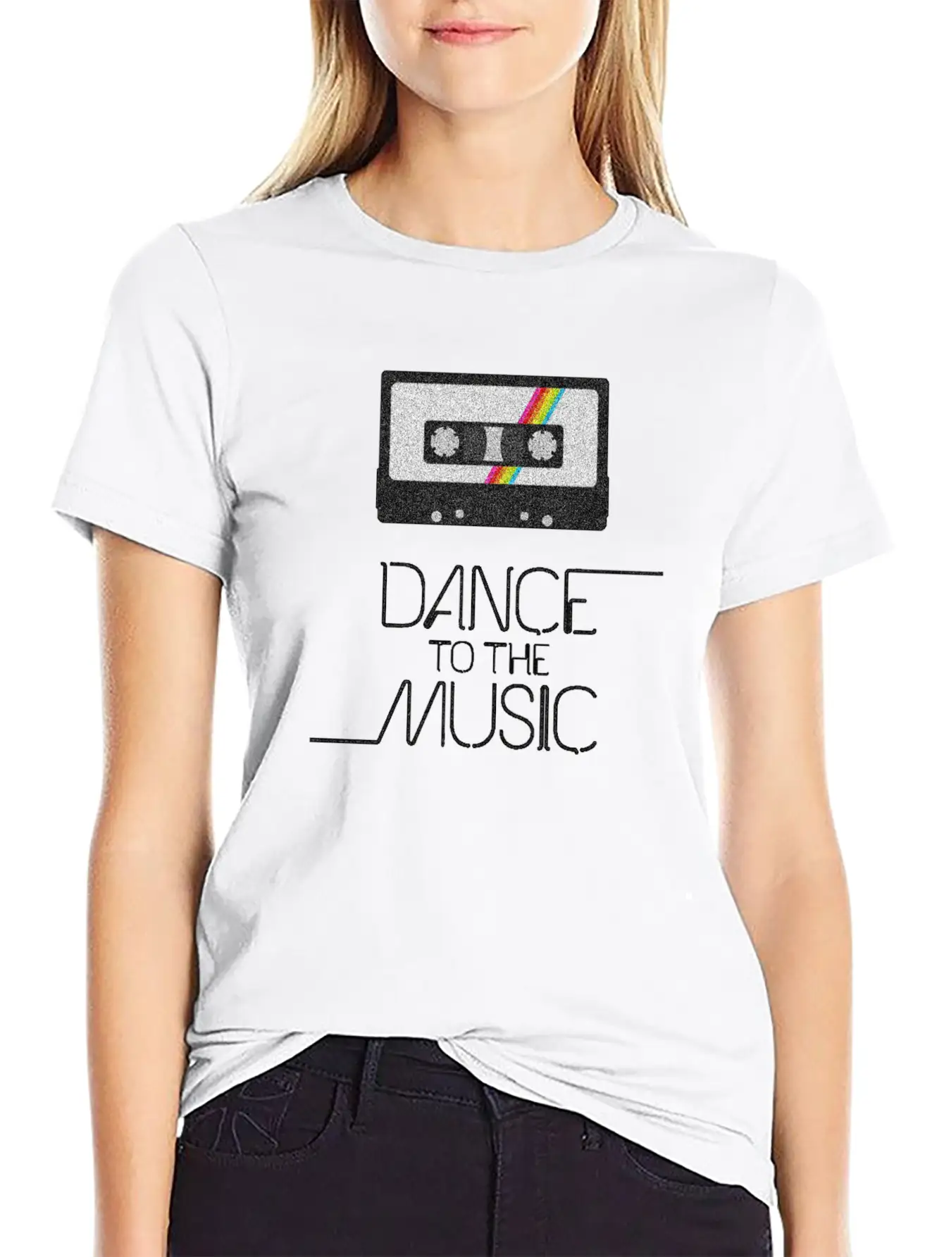 VINTAGE MUSIC Casual Graphic T-Shirt – Simple And Comfortable Daily Wear