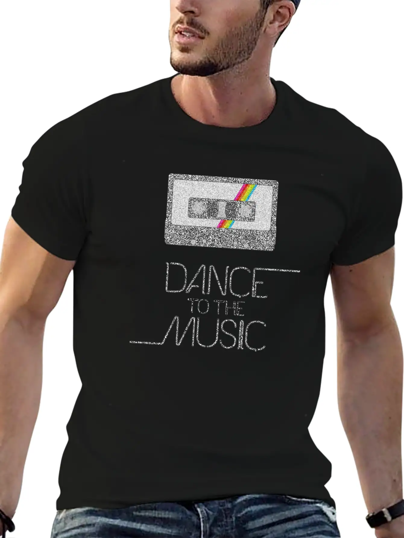 VINTAGE MUSIC Casual Graphic T-Shirt – Simple And Comfortable Daily Wear