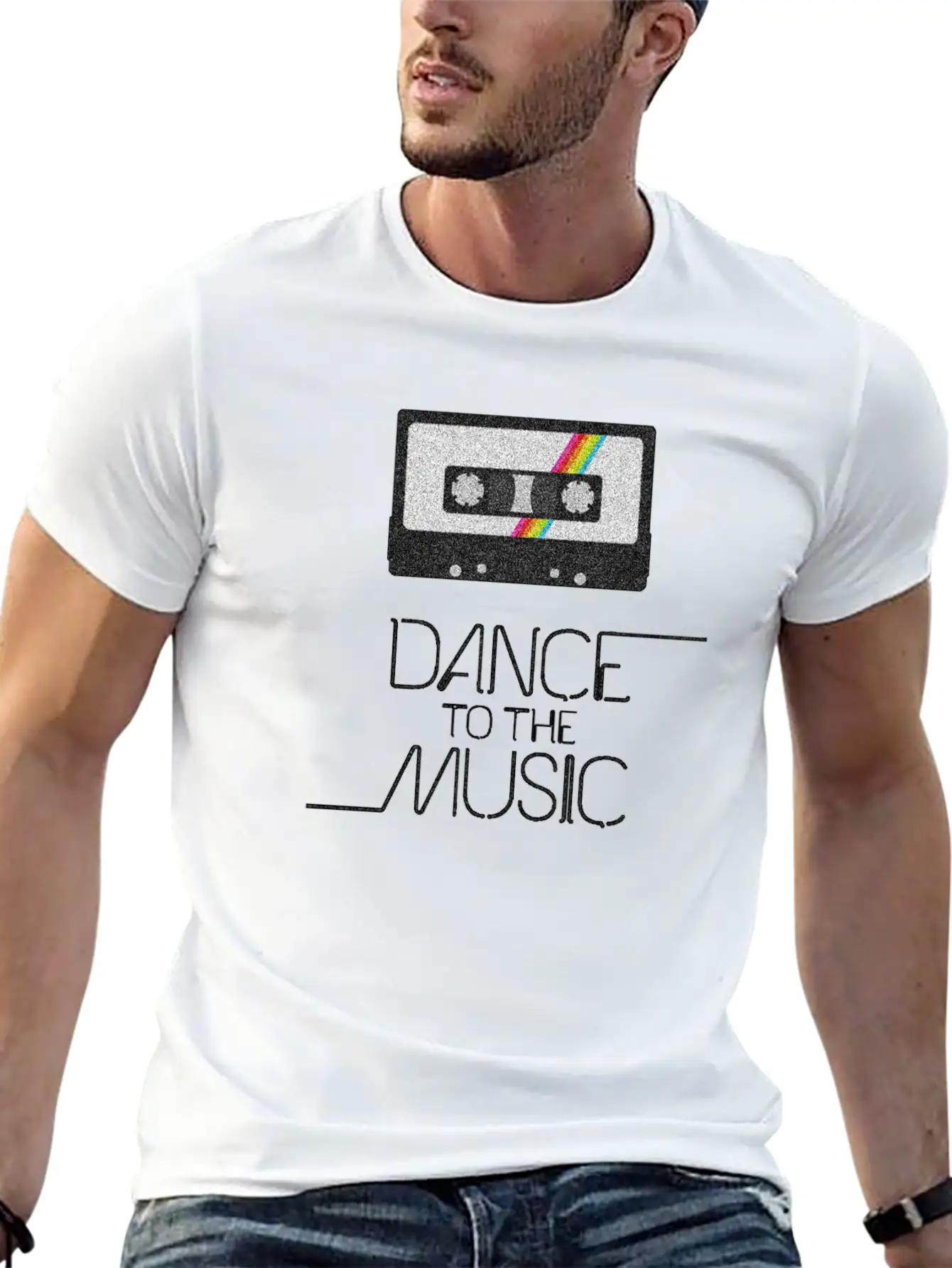 VINTAGE MUSIC Casual Graphic T-Shirt – Simple And Comfortable Daily Wear