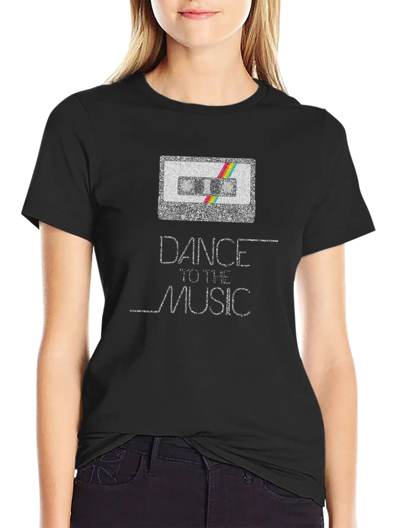 VINTAGE MUSIC Casual Graphic T-Shirt – Simple And Comfortable Daily Wear