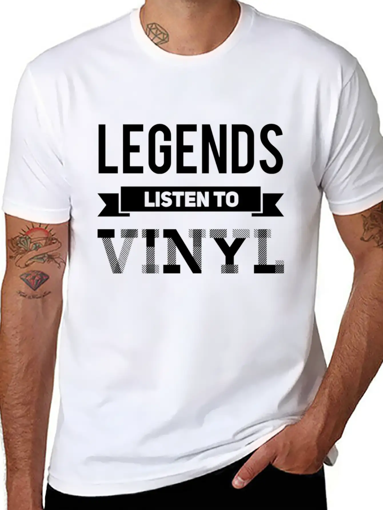 Vinyl LP Records Gift I Vinyls Basic Graphic T-Shirt – Daily Comfort In Soft Cotton