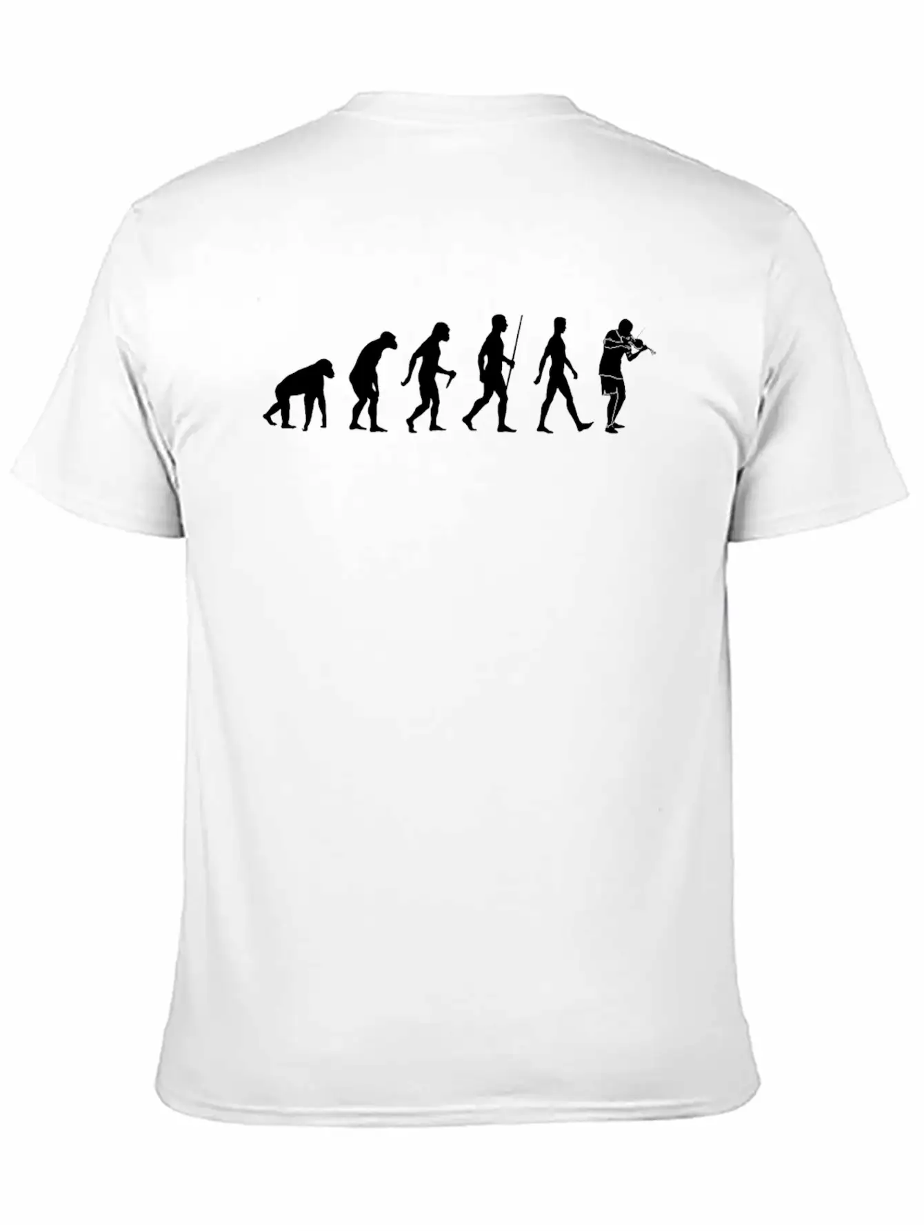 Violin Evolution Liveline Music Player Gift Simple Everyday Graphic Tee – Lightweight Summer Wear