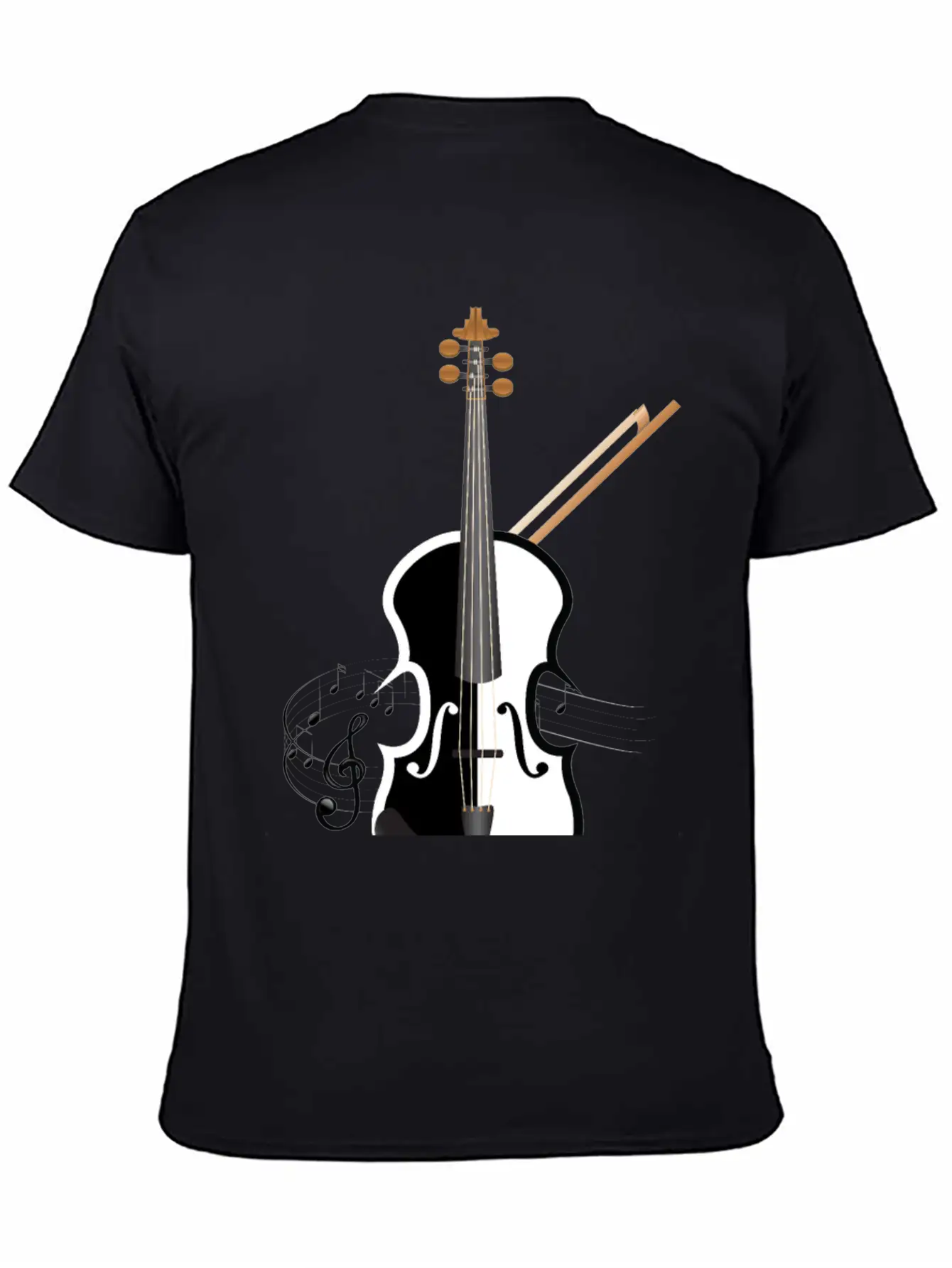 Violin Music Classical Stylish Everyday T-Shirt – Unisex Basic Cotton Tee