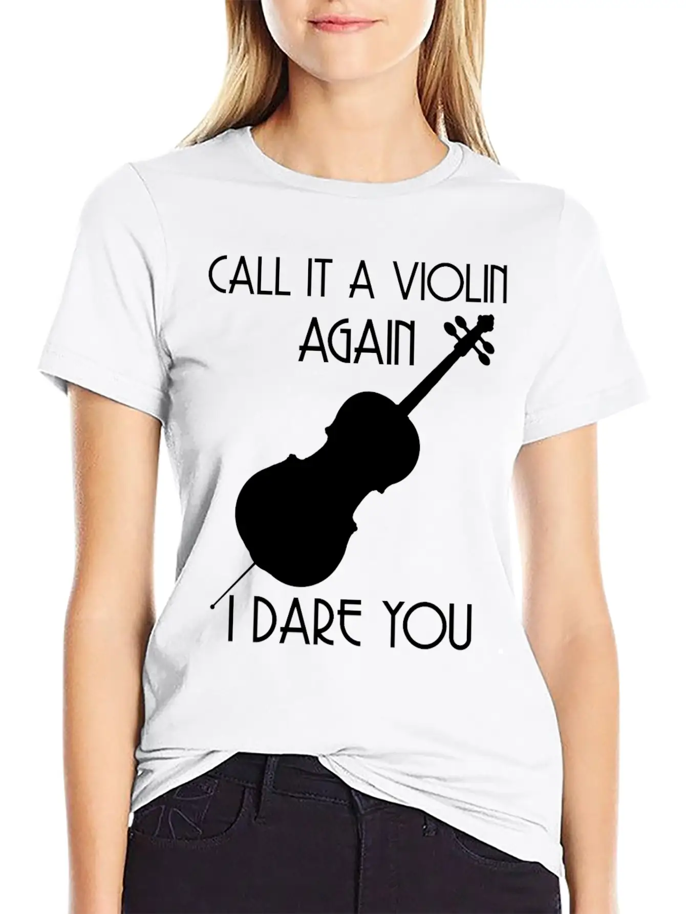 Violin Player Music Relaxed Everyday Tee – Lightweight And Durable Cotton