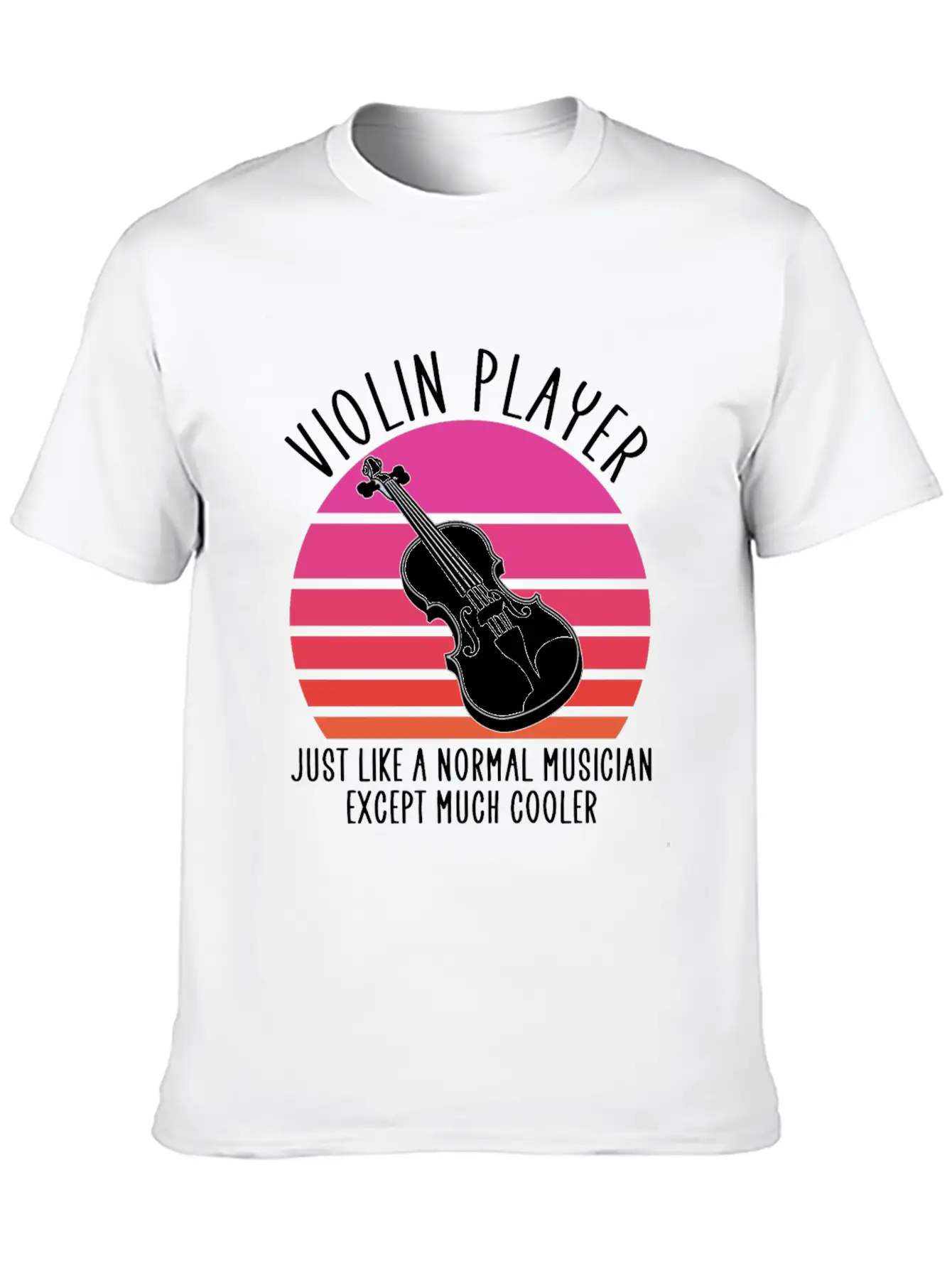 Violin Player Stylish Everyday T-Shirt – Unisex Basic Cotton Tee