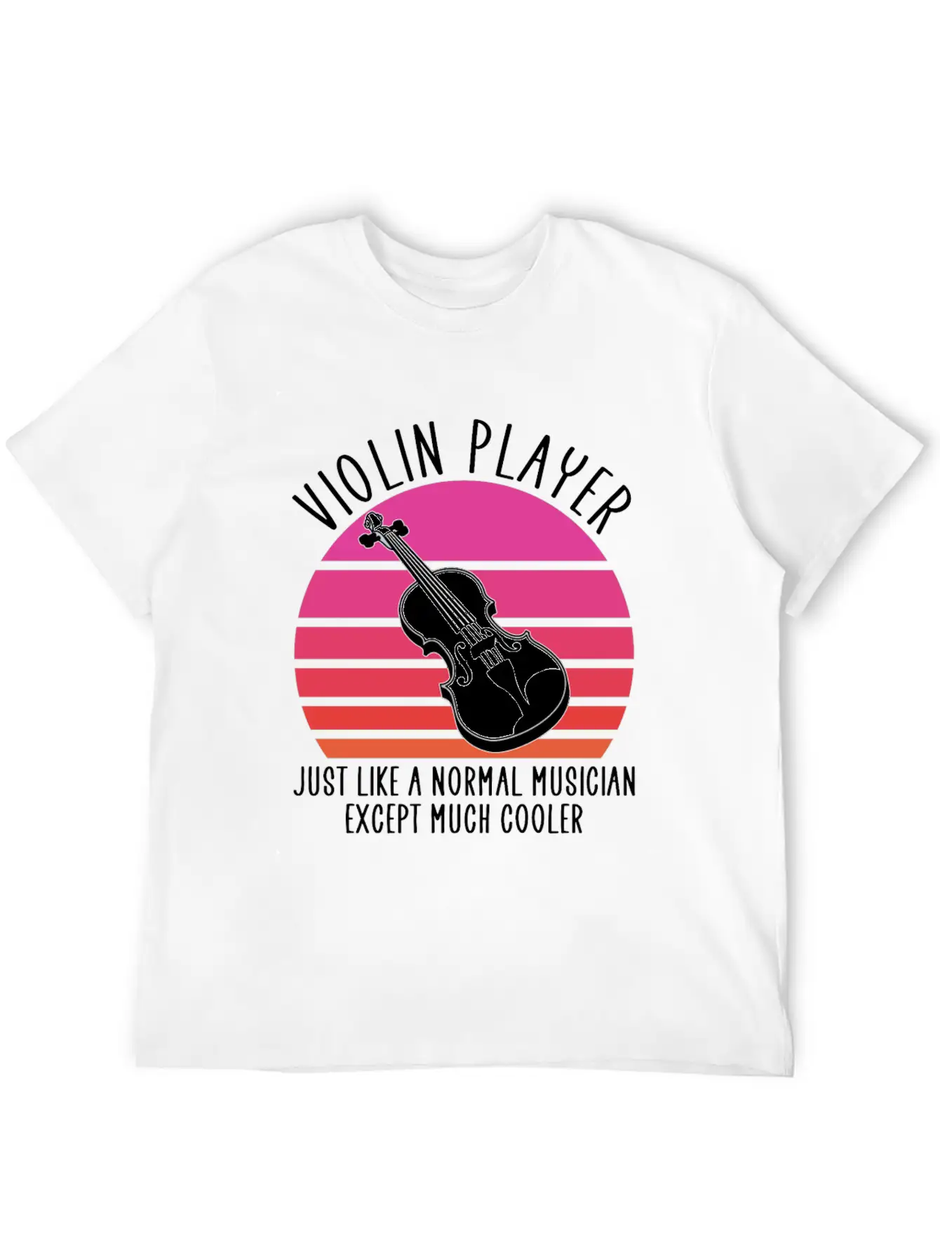 Violin Player Stylish Everyday T-Shirt – Unisex Basic Cotton Tee
