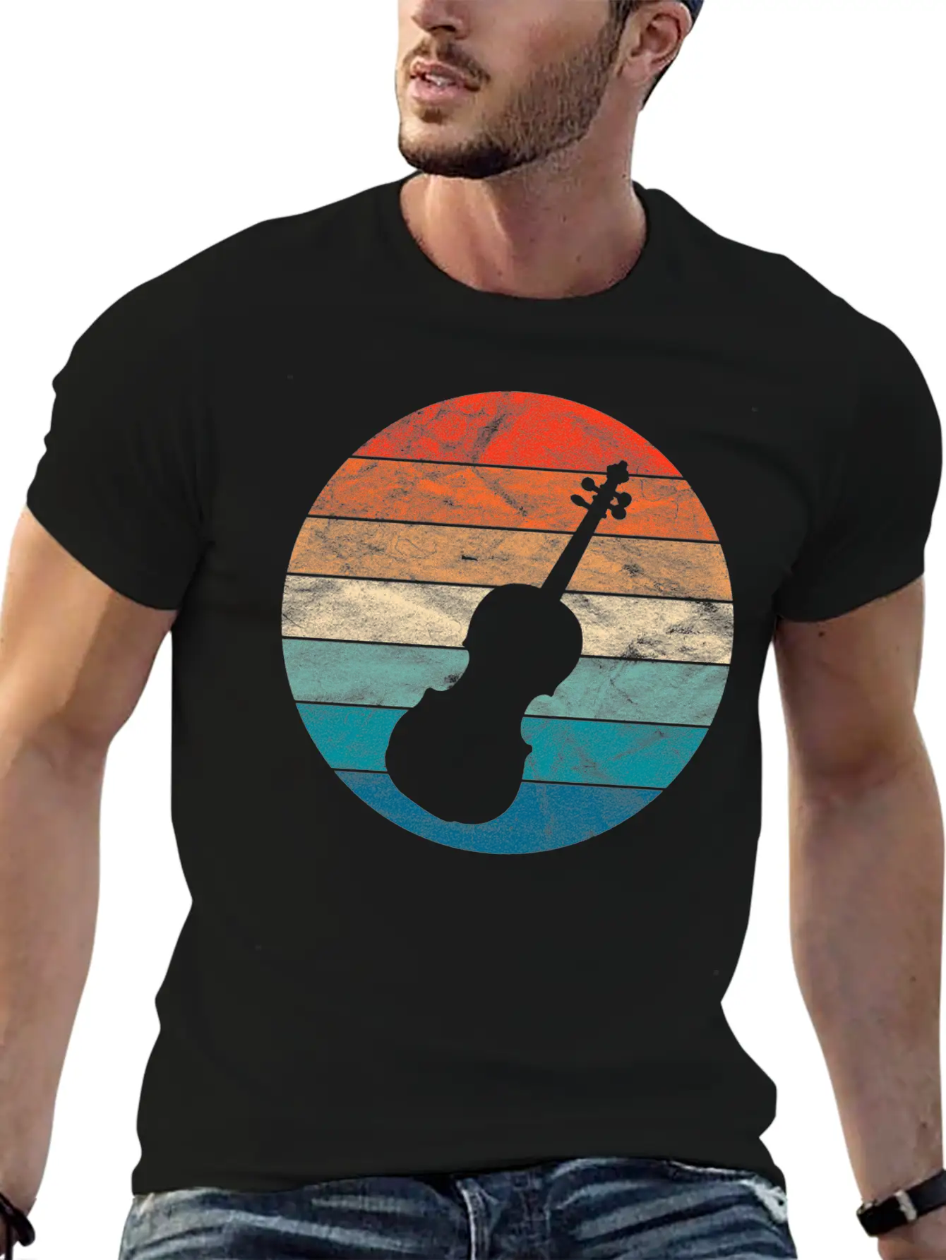 Violin Relaxed Everyday Tee – Lightweight And Durable Cotton