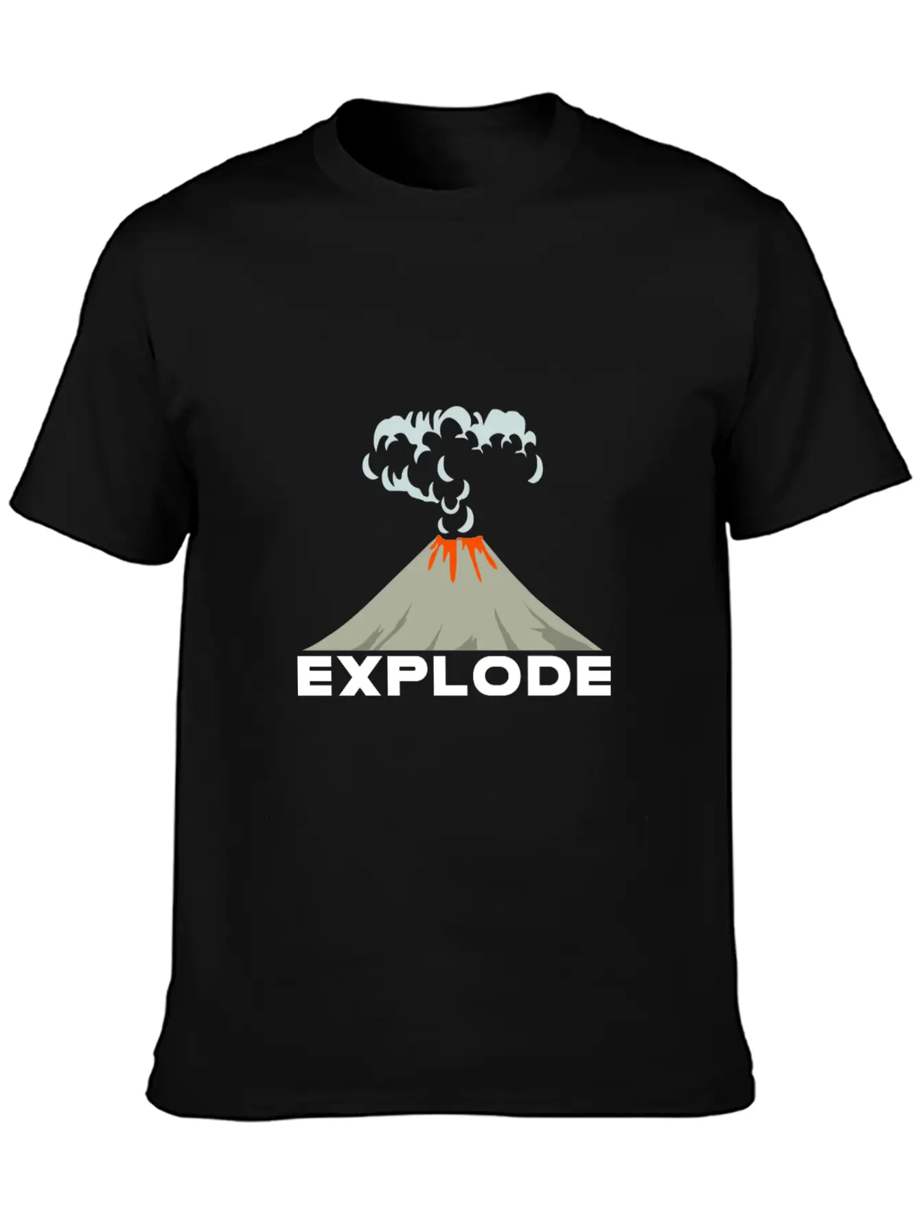 Volcano Gift Lava Ash Eruption Basic Graphic T-Shirt – Daily Comfort In Soft Cotton