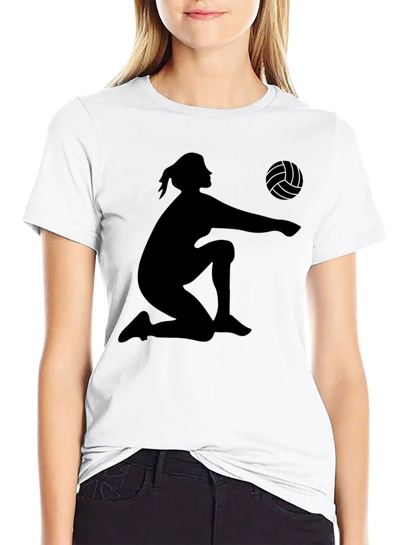 Volleyball Lovers: Passion And Teamwork Casual Graphic T-Shirt – Simple And Comfortable Daily Wear
