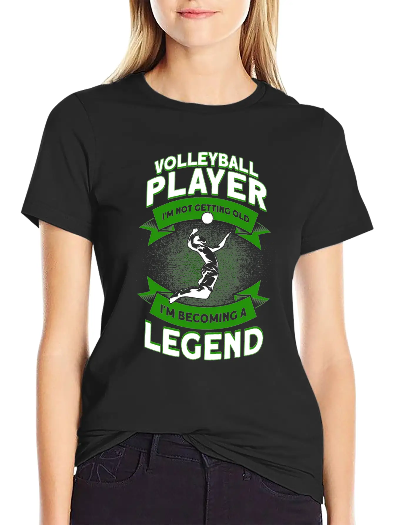 Volleyball Player Sport Volleyball Stylish Everyday T-Shirt – Unisex Basic Cotton Tee