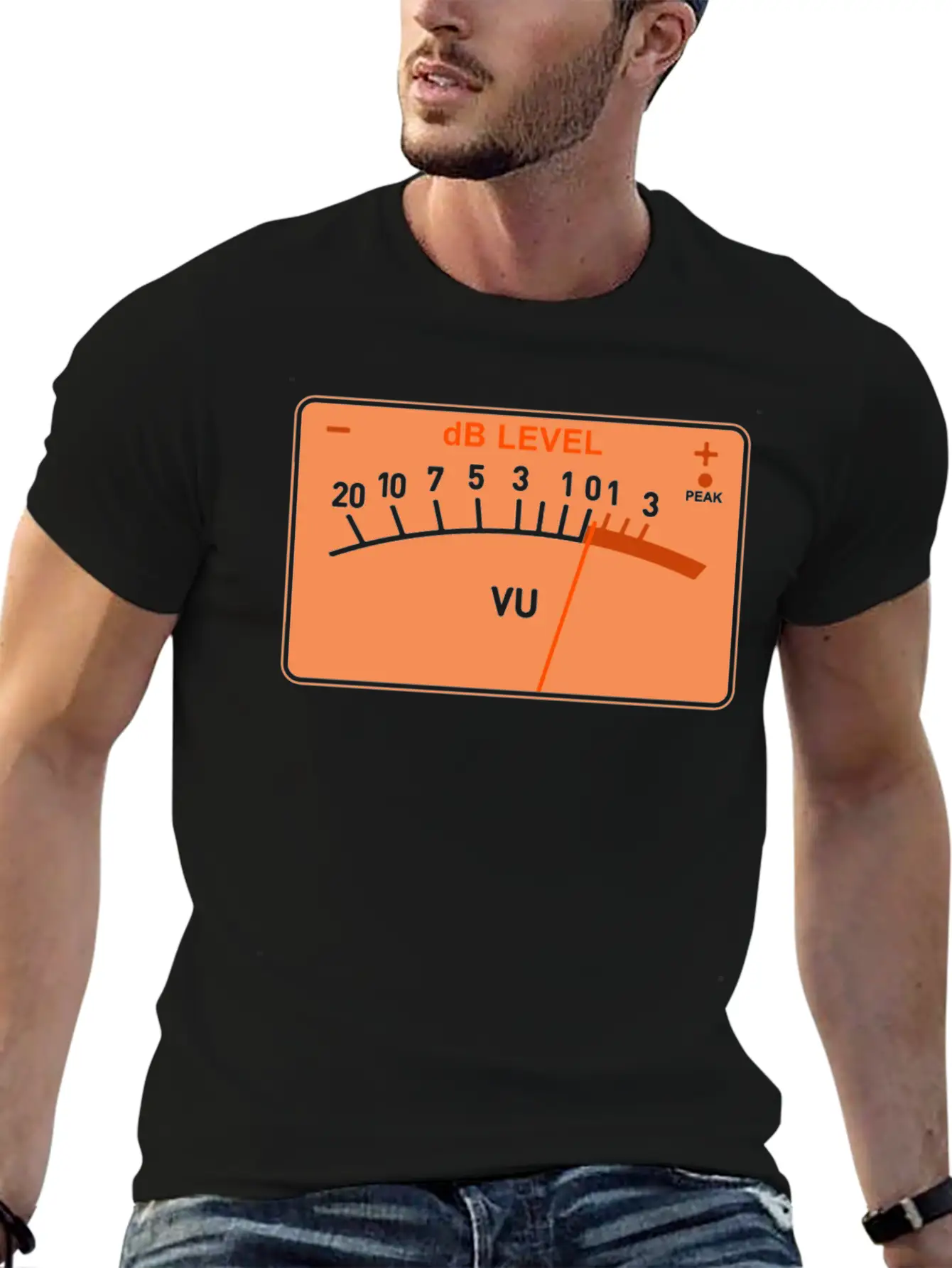 Volume Meter Stylish Everyday T-Shirt – Unisex Basic Cotton Tee