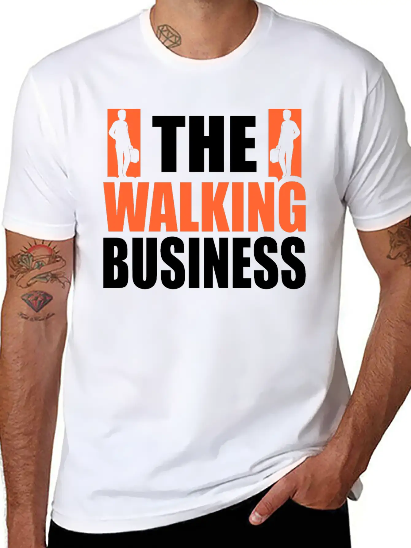 Walking Exercise Healthy Qoute Gift Lightweight Cotton T-Shirt – Daily Comfort Graphic Shirt