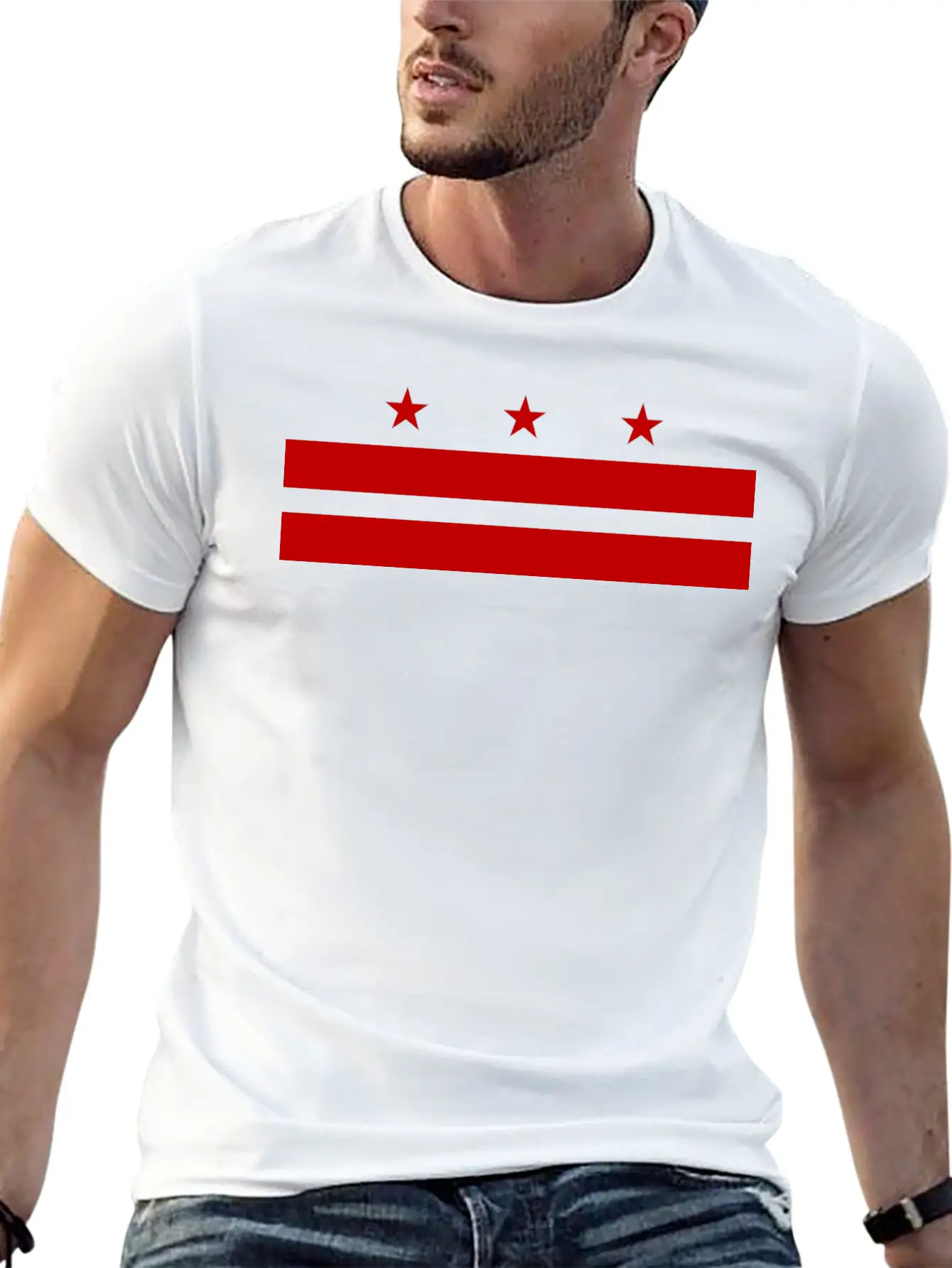 Washington DC Flag Basic Graphic T-Shirt – Daily Comfort In Soft Cotton
