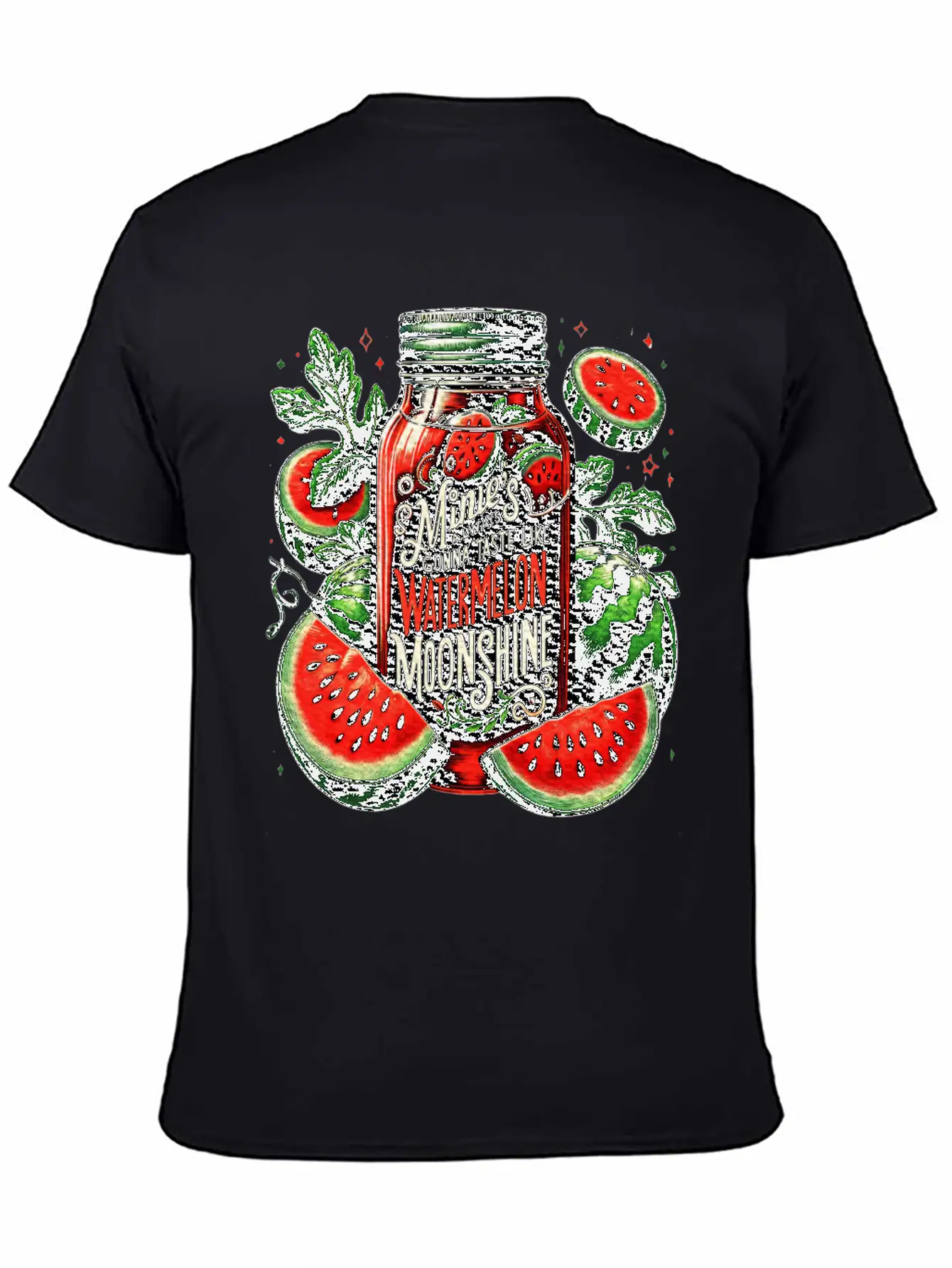 Watermelon Moonshine Country Music Essential Cotton Tee For Daily Outfits – Unisex Style