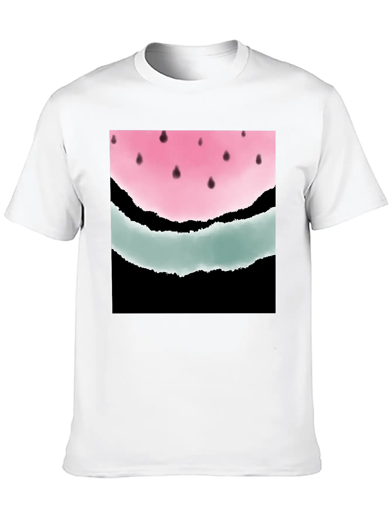 Watermelon Watercolor Relaxed Everyday Tee – Lightweight And Durable Cotton