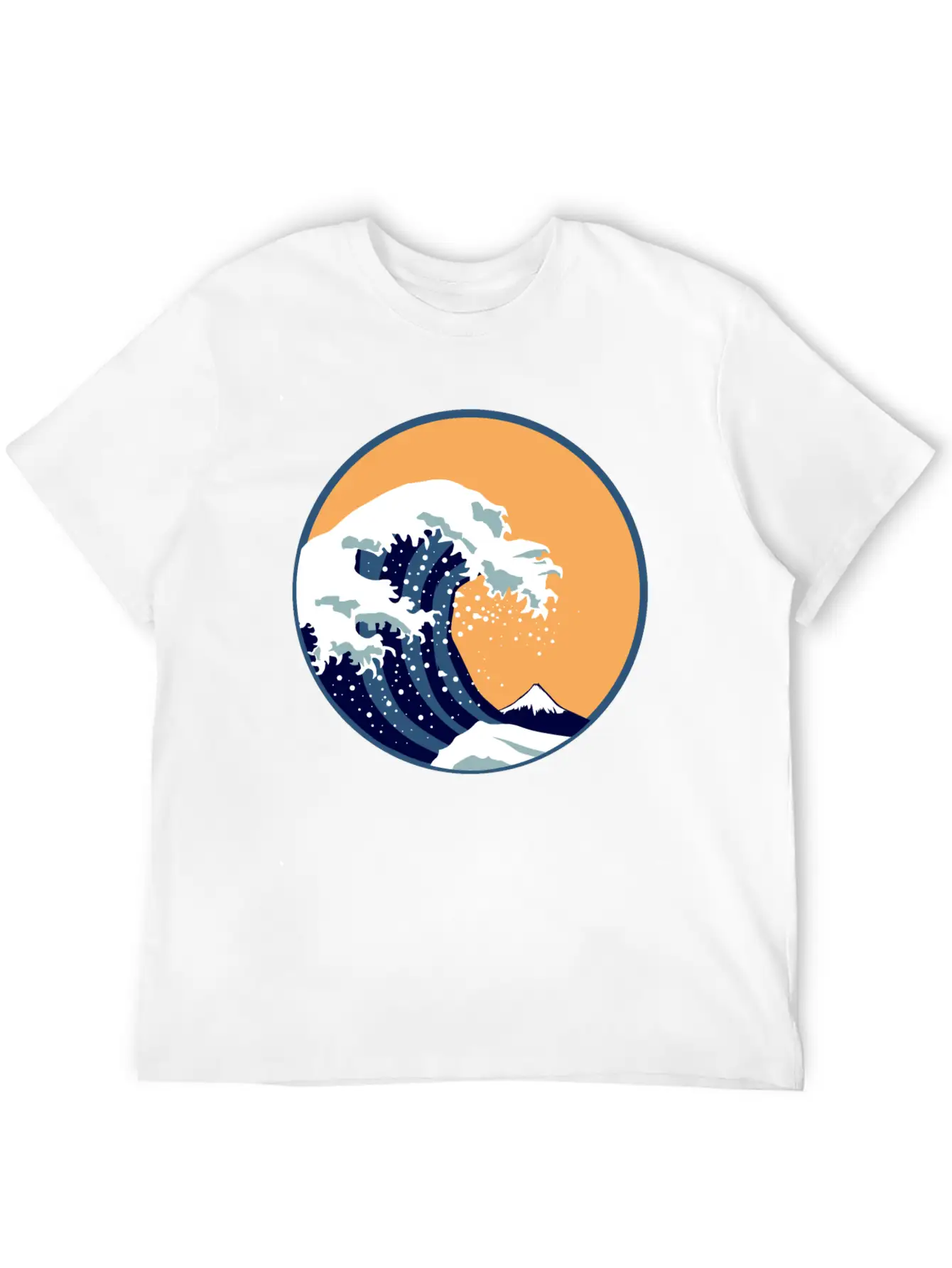 Waves The Great Wave Off Kanagawa Retro Art Gift Basic Graphic T-Shirt – Daily Comfort In Soft Cotton