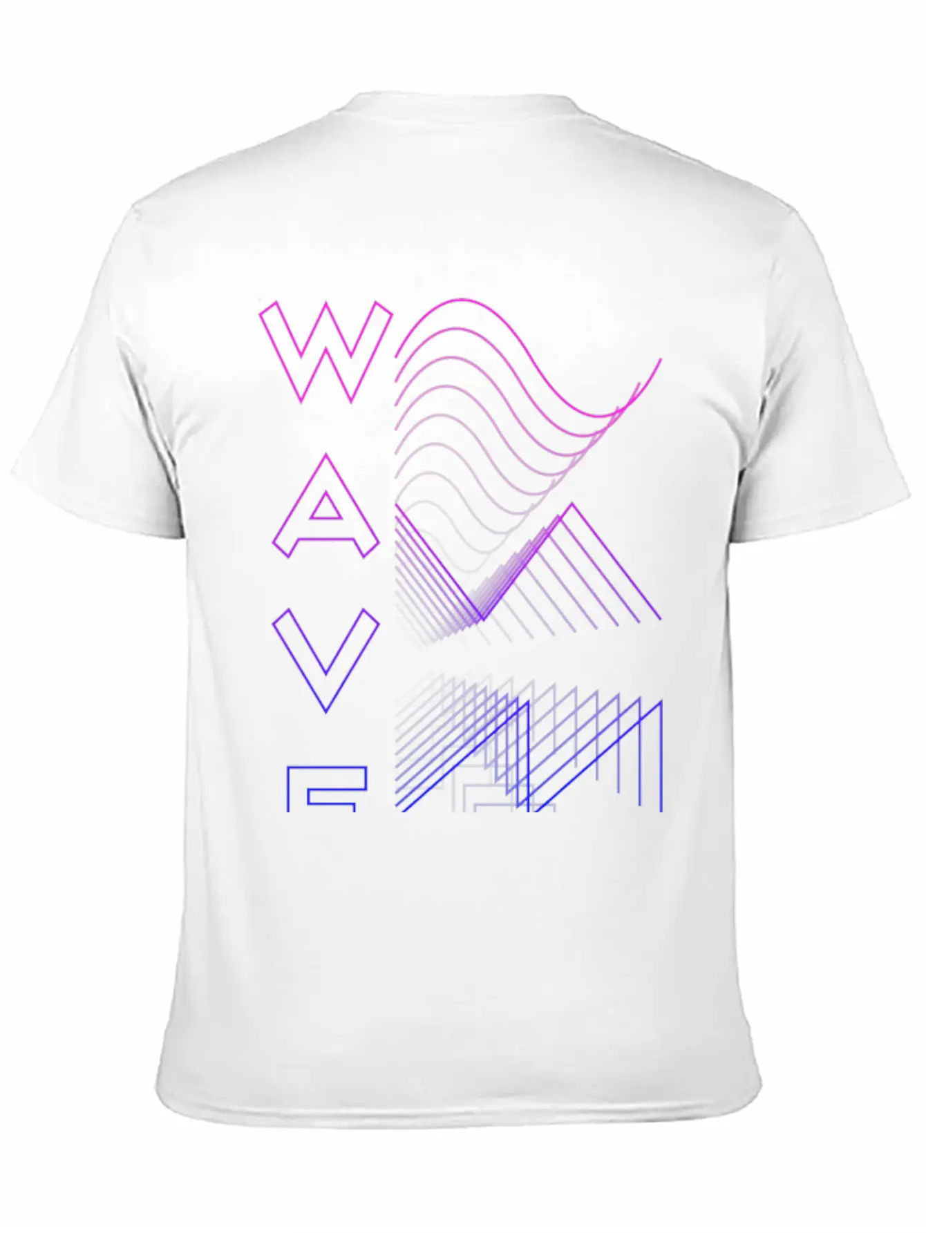 Waves Waveform Audio Analog Design Modular Gift Lightweight Cotton T-Shirt – Daily Comfort Graphic Shirt