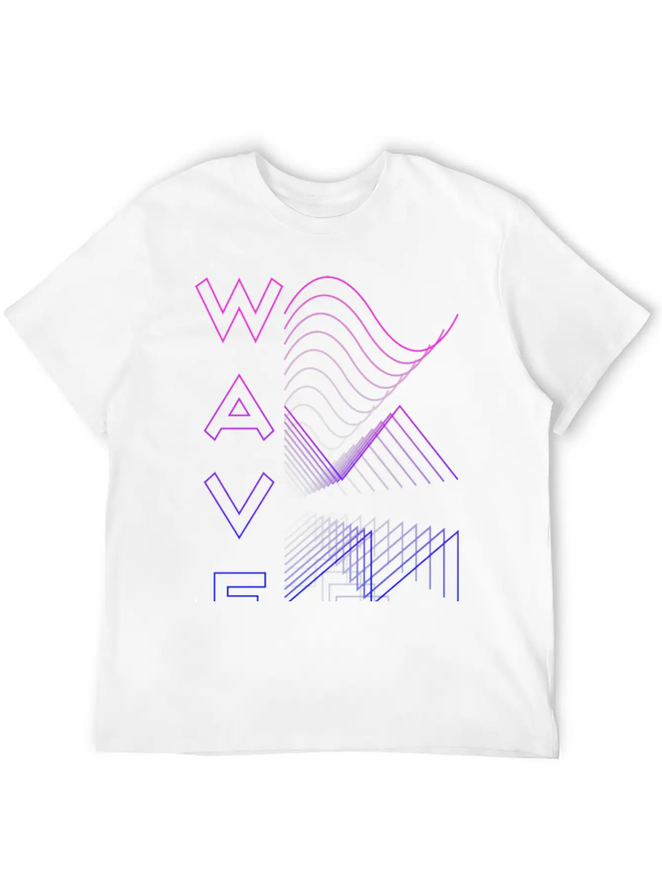 Waves Waveform Audio Analog Design Modular Gift Lightweight Cotton T-Shirt – Daily Comfort Graphic Shirt
