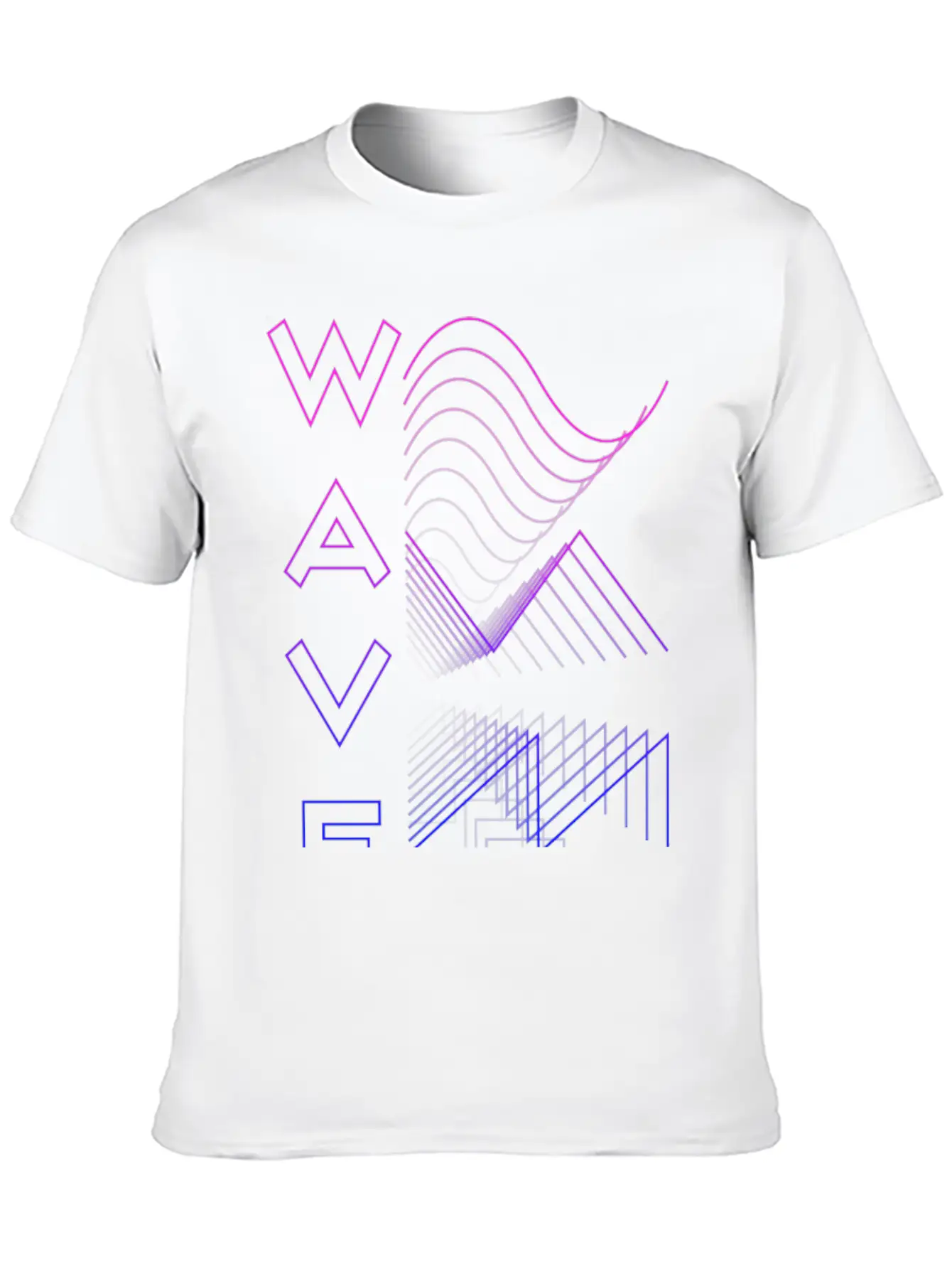 Waves Waveform Audio Analog Design Modular Gift Lightweight Cotton T-Shirt – Daily Comfort Graphic Shirt