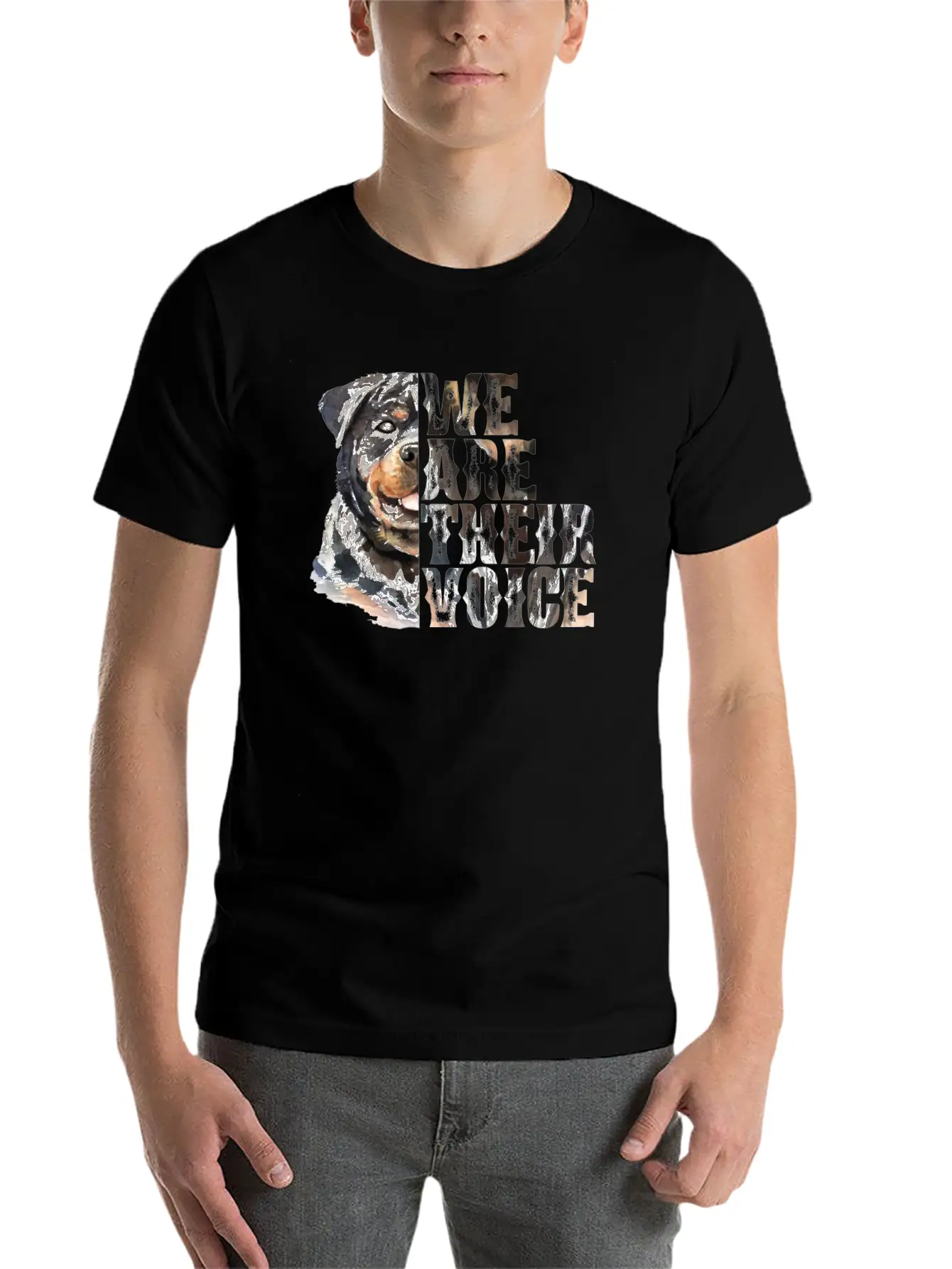 We Are Their Voice Dog Classic Cotton Tee – Unisex Comfort For Any Season