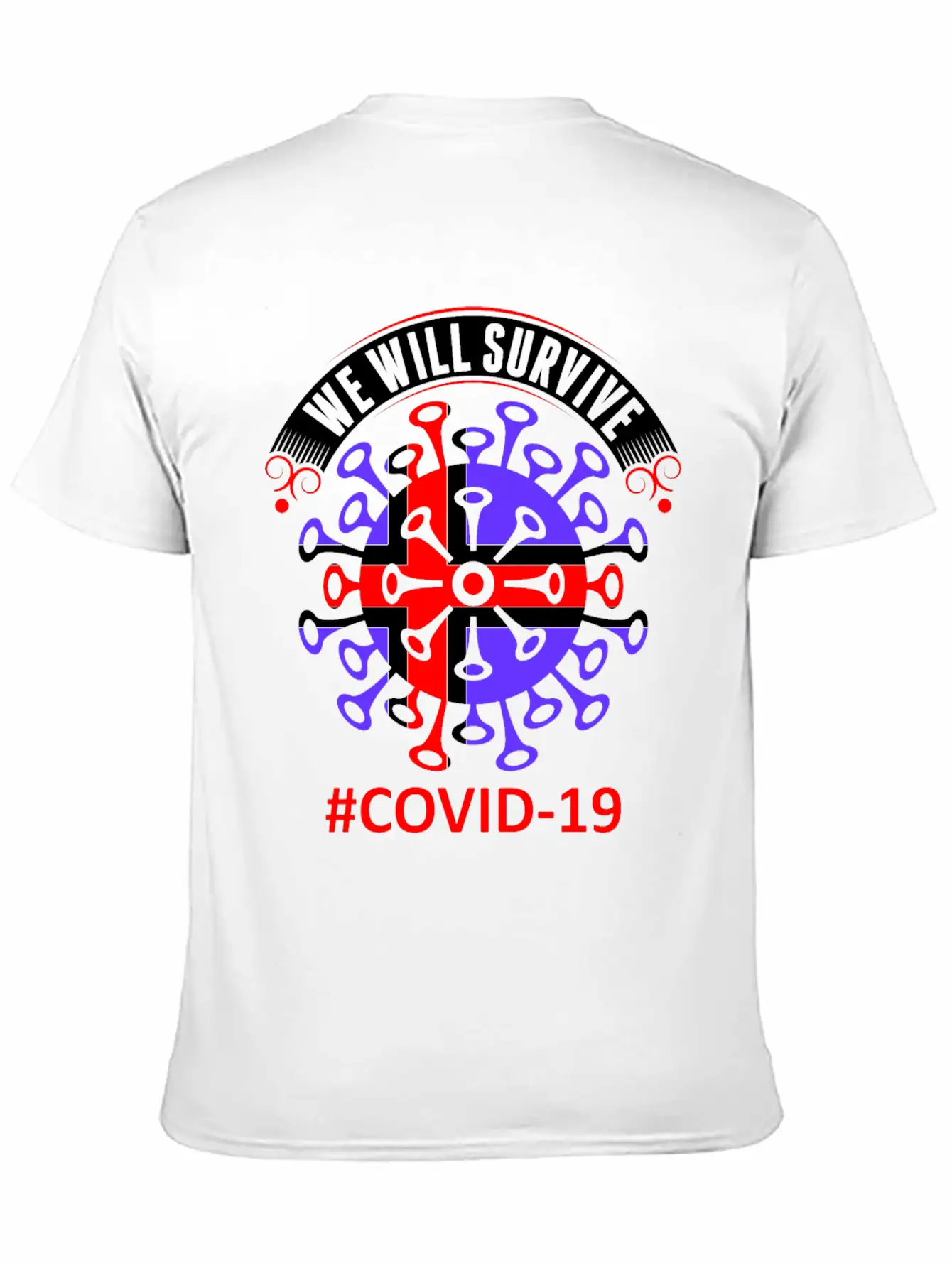 We Will Survive Covid 19 Iceland Tshirt Stylish Everyday T-Shirt – Unisex Basic Cotton Tee